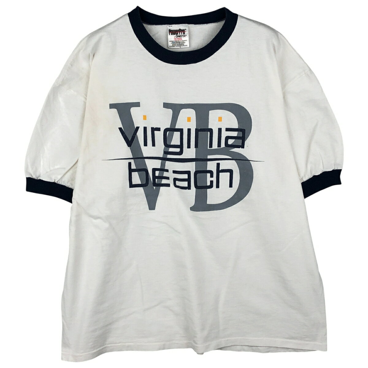 古着 90'S オニータ ONEITA PowerPro リンガーTシャツ メンズXL相当 ヴィンテージ /eaa607545    
