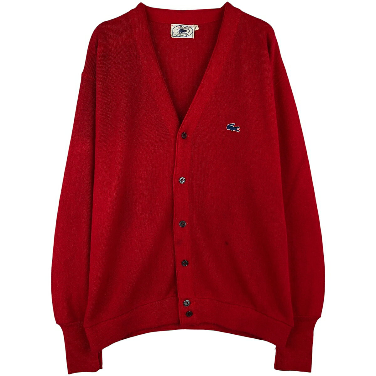 Rakuten - 古着 70~80'S ラコステ LACOSTE IZOD アクリルニットカーディガン メンズXL相当 ヴィンテージ /eaa607655 【中古】 【260206】 【NH-2508】 【SS2606_10】