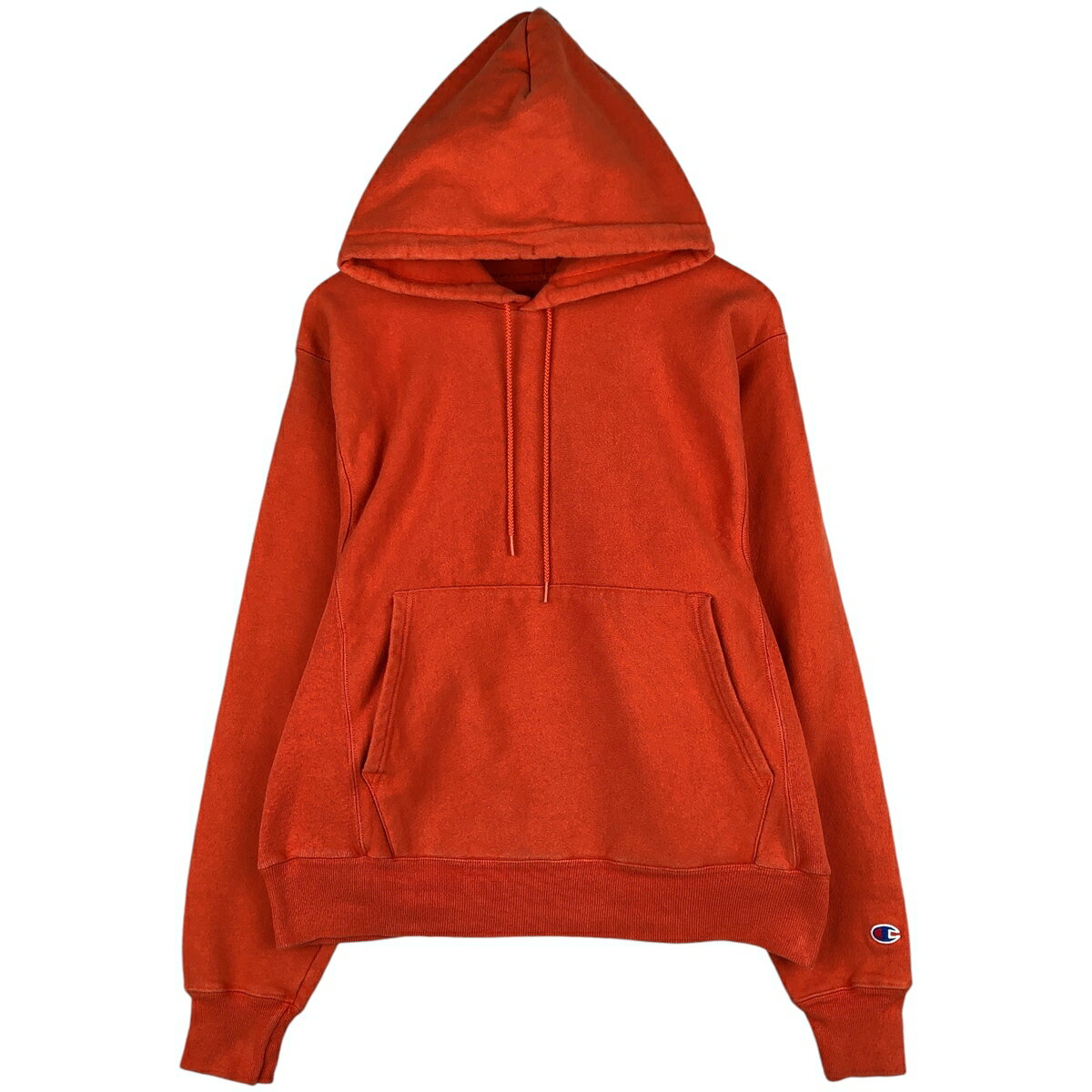 平*野様 美品 Champion リバースウィーブ パーカーオレンジ 刺繍ロゴ 楽天市場】champion チャンピオン リバースウィーブ プルパーカー