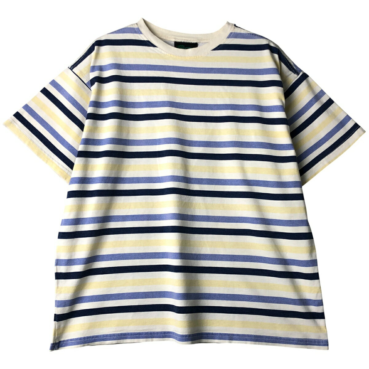 古着 HERRA Everywear マルチボーダー ボーダーTシャツ USA製 メンズM相当 /eaa608164   