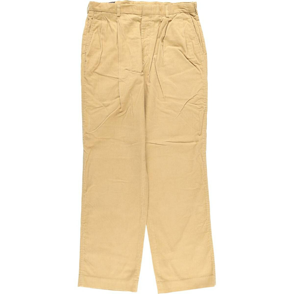Rakuten - 古着 80~90'S ランズエンド LANDS' END ツータック コーデュロイパンツ USA製 メンズw34相当 ヴィンテージ /eaa608278 【中古】 【260119】 【SS2606_10】