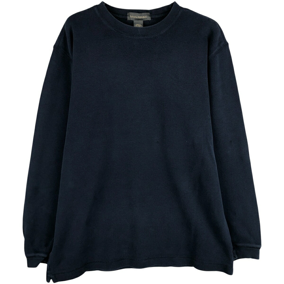 Rakuten - 古着 00'S バナナリパブリック BANANA REPUBLIC ロングTシャツ ロンT メンズL相当 /eaa608325 【中古】 【260124】 【NH-2508】 ネイビー系 春夏秋