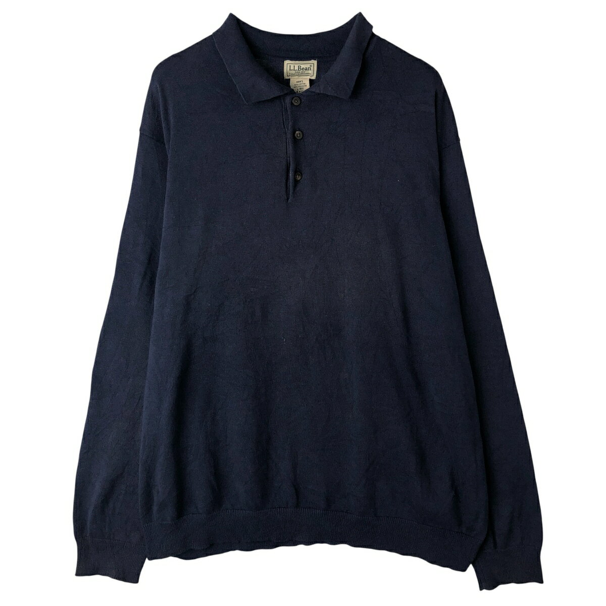 Rakuten - 古着 90~00'S エルエルビーン L.L.Bean ポロニットセーター メンズL相当 ヴィンテージ /eaa608348 【中古】 【260124】 【NH-2508】 ネイビー系 秋冬