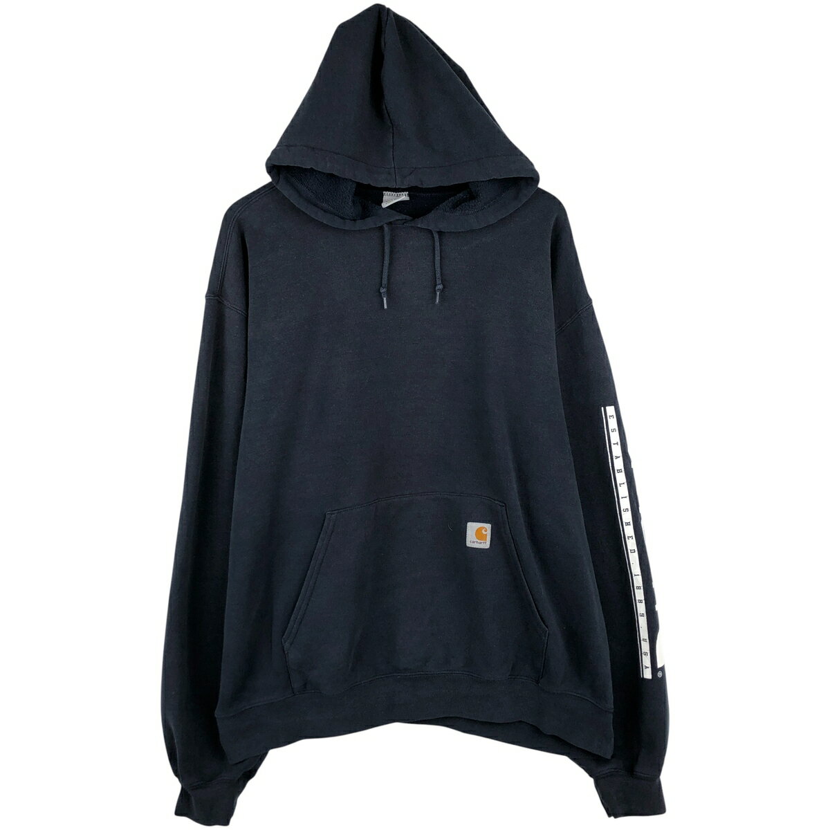 古着 カーハート Carhartt スウェットプルオーバーパーカー メンズXXL相当 /eaa608539 【中古】 【260131】 ブラック系 春夏秋冬
