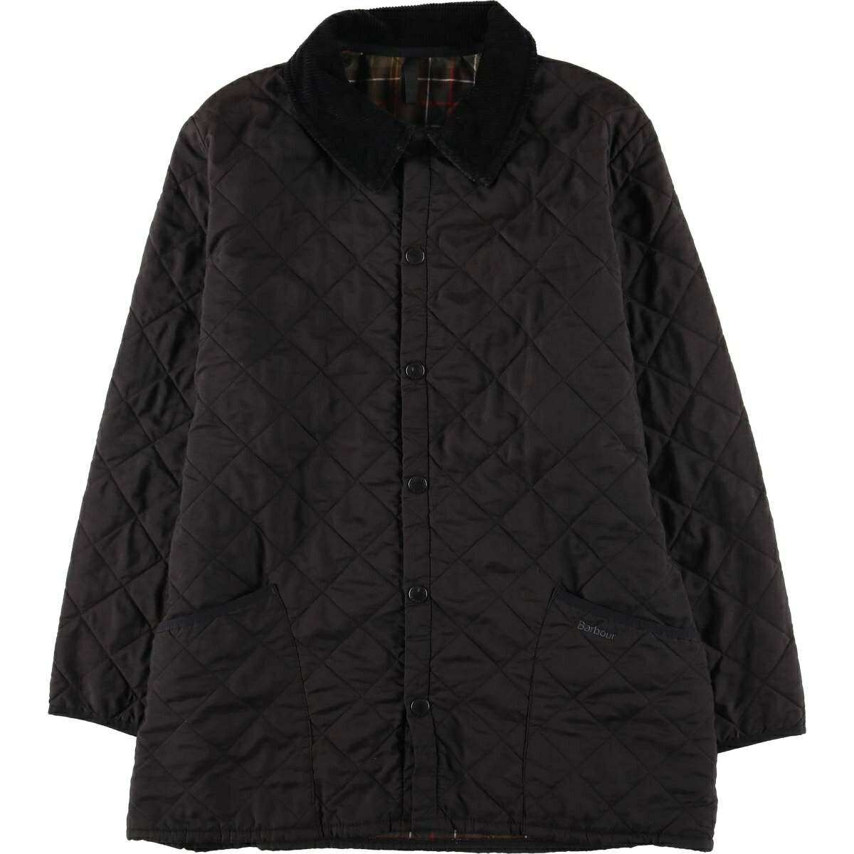 樂天商城 - 古着 00'S バブアー Barbour キルティングジャケット パファージャケット メンズM相当 /eaa608672 【中古】 【260130】 【DL2603-BS】 ブラック系 春秋冬