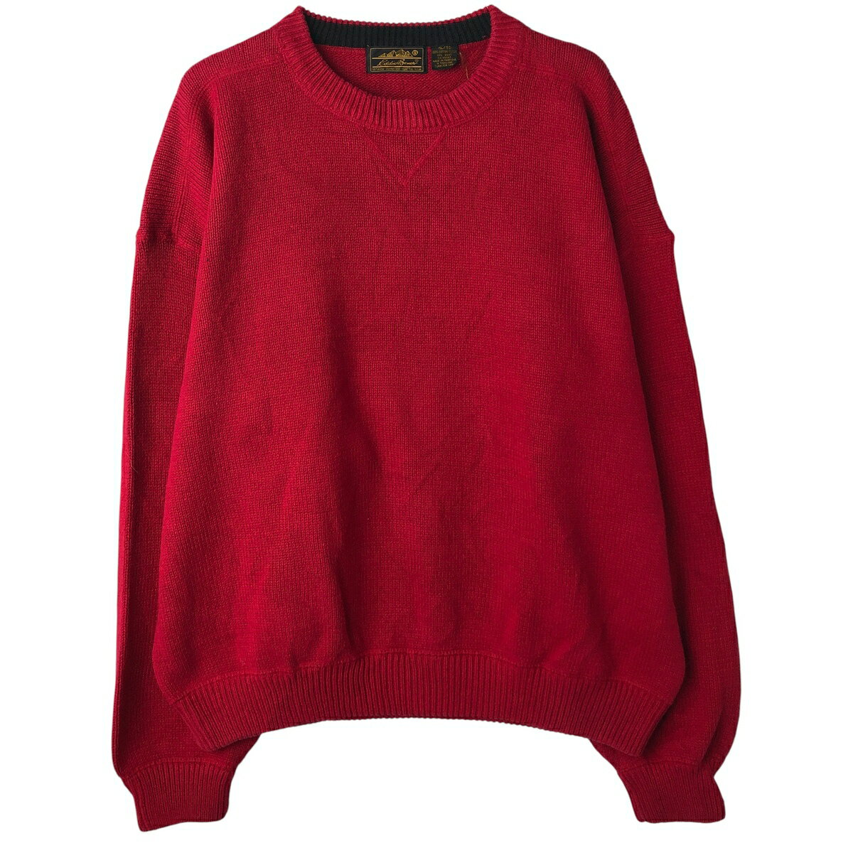 樂天商城 - 古着 80~90'S エディーバウアー Eddie Bauer コットンニットセーター USA製 メンズXL相当 ヴィンテージ /eaa608707 【中古】 【260123】 【NH-2508】 レッド系 秋冬