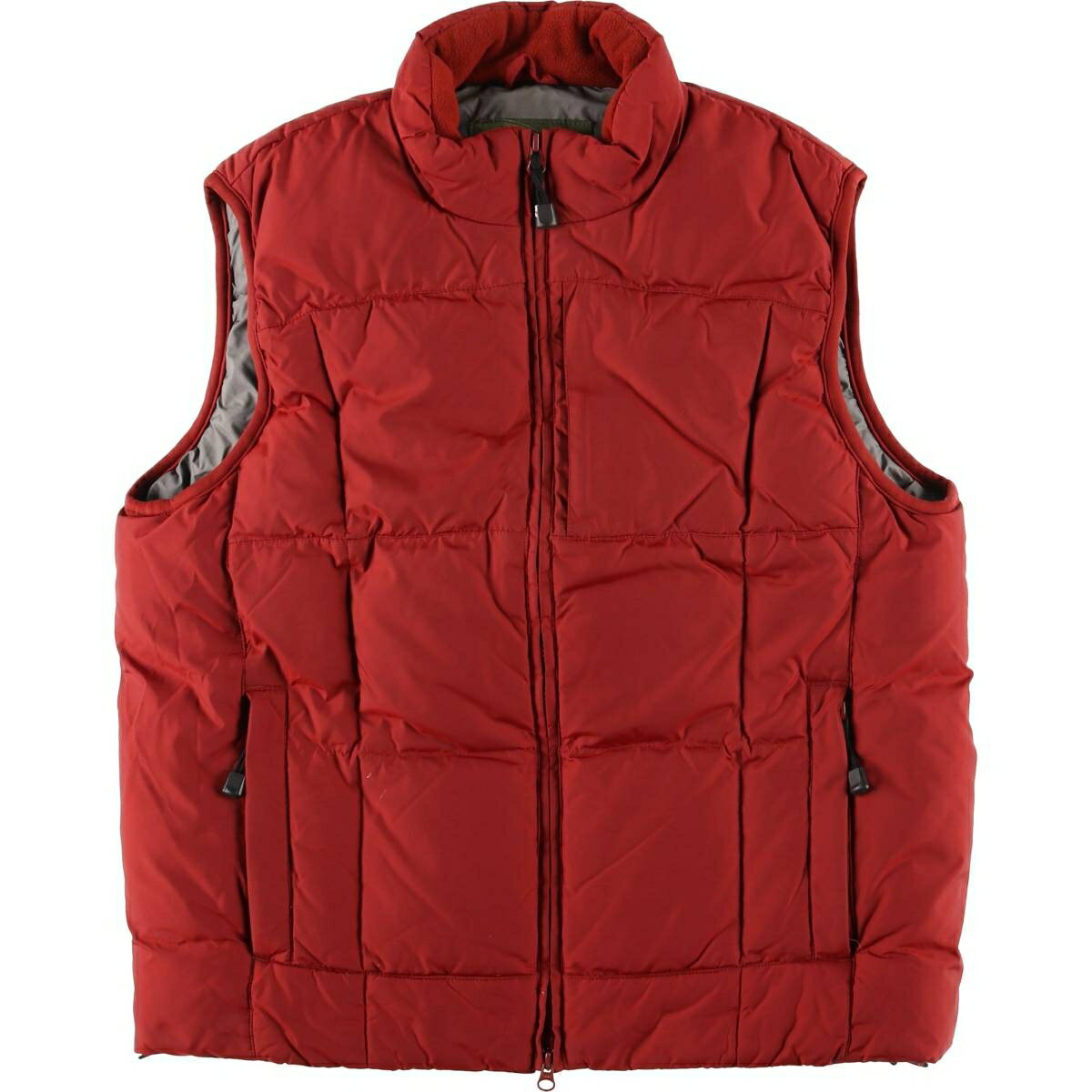Nylon - 古着 00'S エディーバウアー Eddie Bauer グースダウンベスト メンズM相当 /eaa608740 【中古】 【260129】 レッド系 春秋冬
