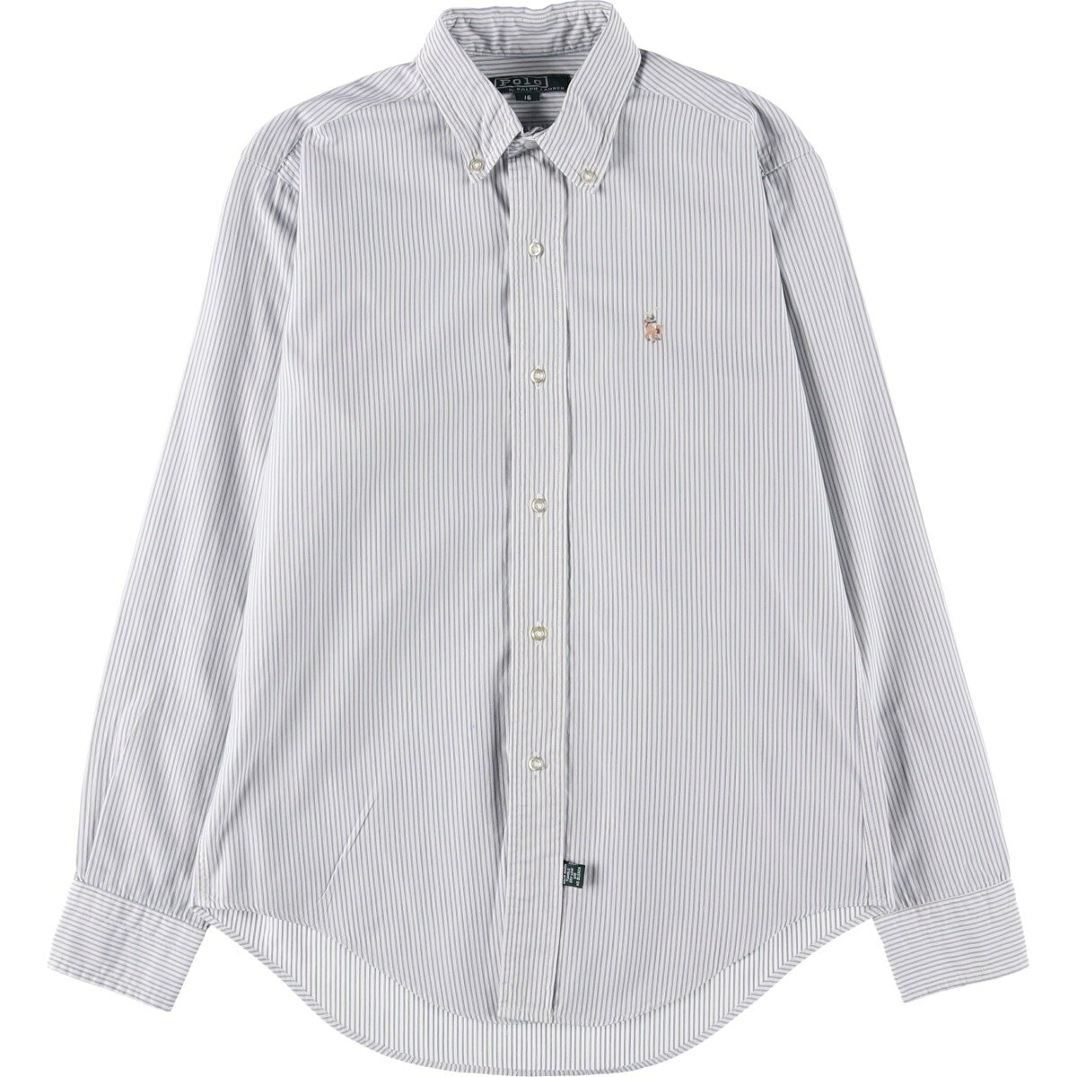 樂天商城 - 古着 80'S ラルフローレン Ralph Lauren POLO by Ralph Lauren 長袖 ボタンダウンストライプシャツ レディースM相当 ヴィンテージ /eaa608757 【中古】 【260202】 【ADEL/アデル】 【SS2606_10】