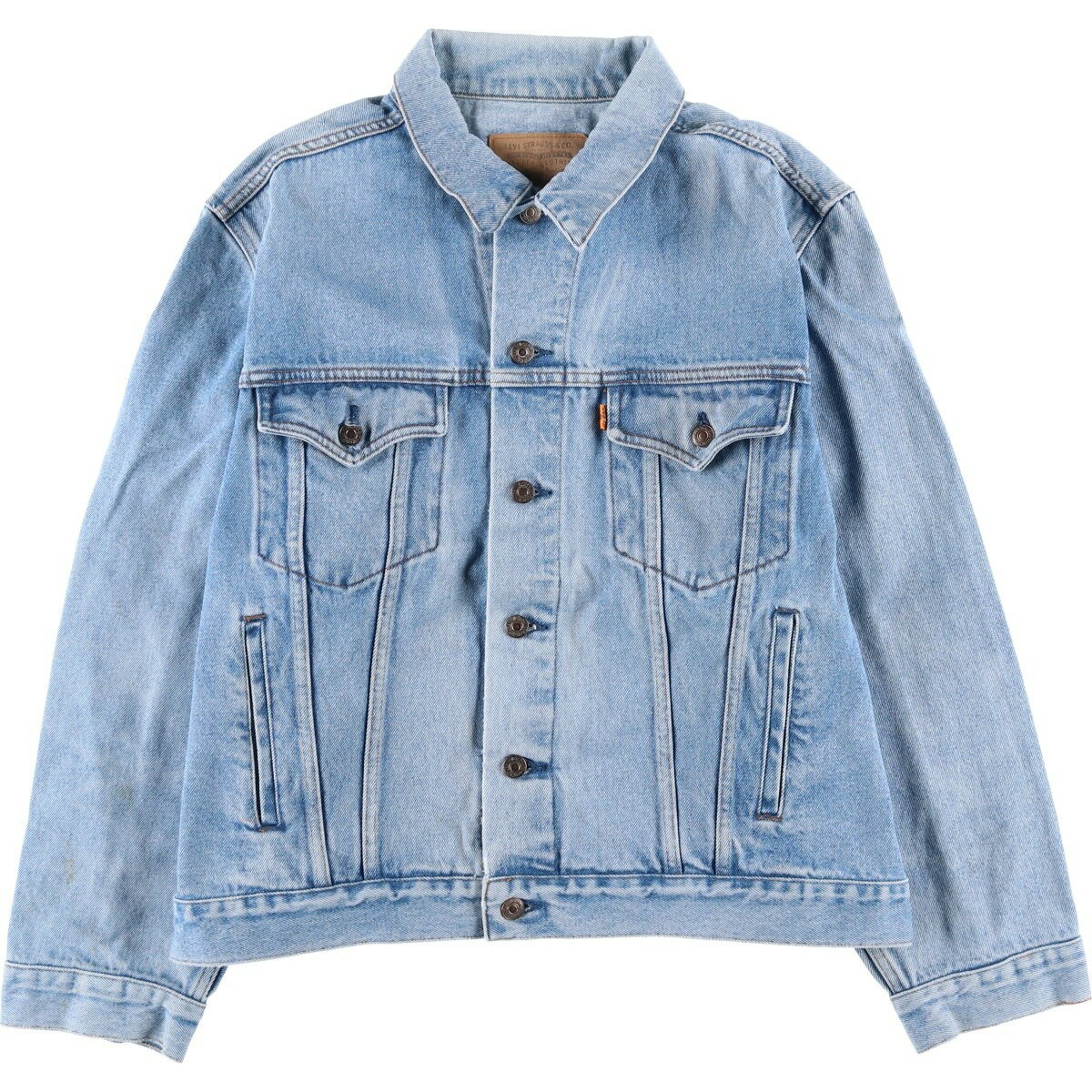 古着 ~90'S リーバイス Levi's 75515-0212 オレンジタブ デニムジャケット Gジャン メンズL相当 ヴィンテージ /eaa608773 【中古】 【260127】 ブルー系 春秋冬