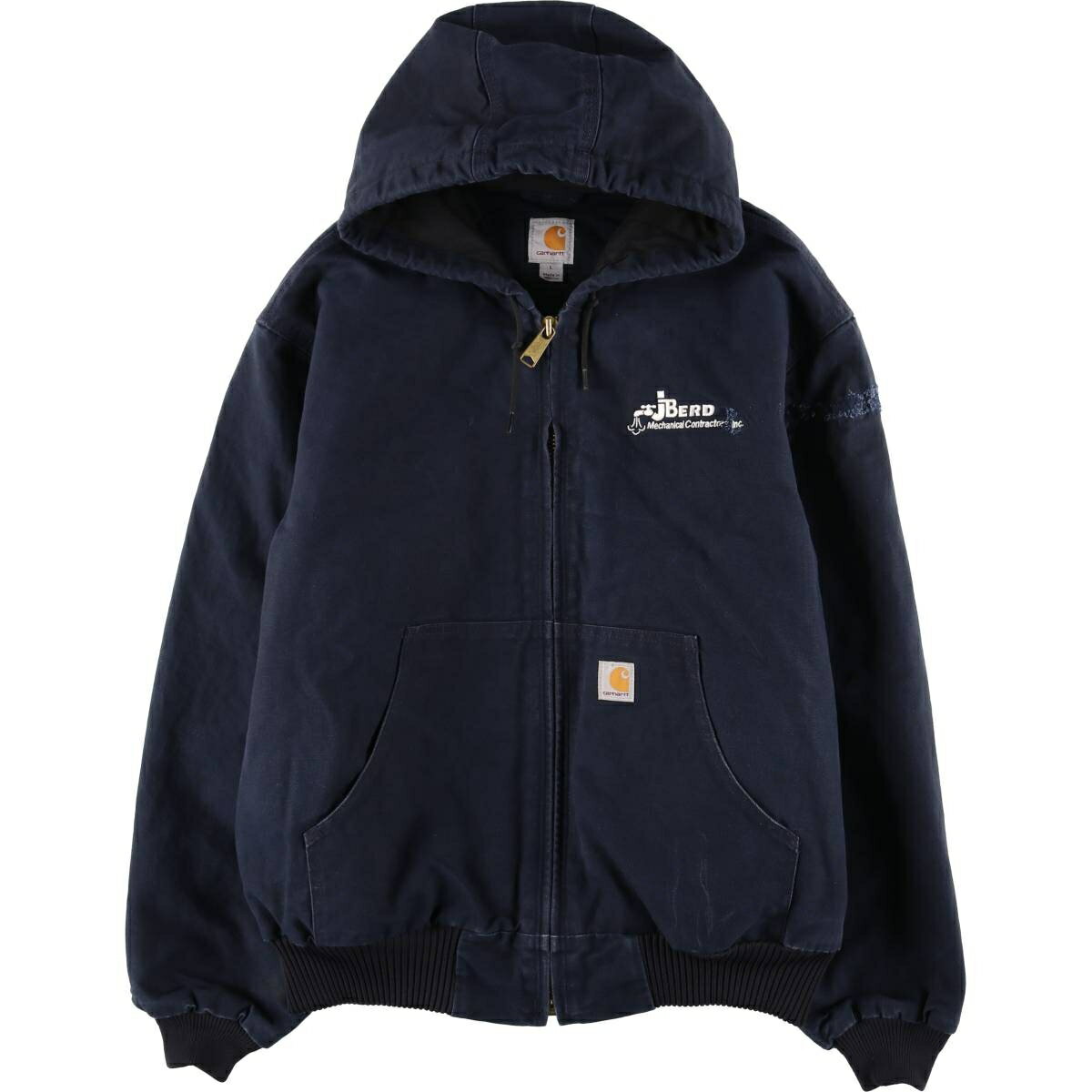 Rakuten - 古着 カーハート Carhartt 中綿入り アクティブジャケット ダックフルジップパーカー メンズL相当 /eaa608858 【中古】 【260124】 【SS2606_10
