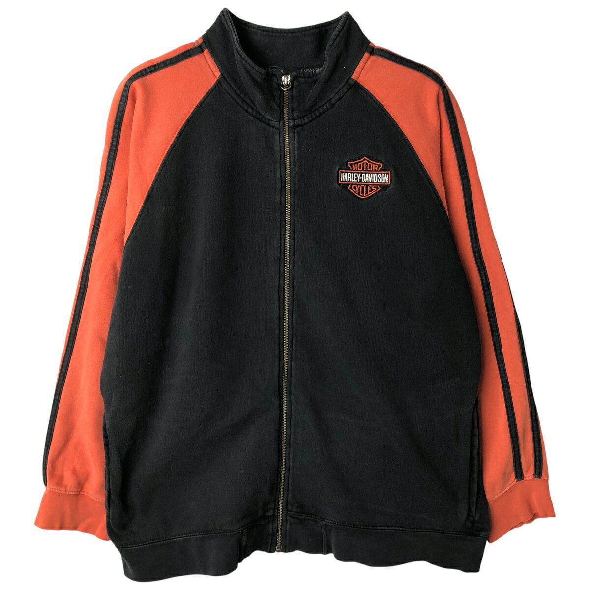 Rakuten - 古着 ハーレーダビッドソン Harley-Davidson フルジップスウェットシャツ トレーナー メンズL相当 /eaa609027 【中古】 【260124】 【NH-2508】 ブラック系 春夏秋冬