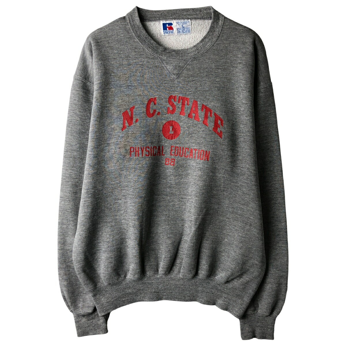 樂天商城 - 古着 90'S ラッセル Russell 3連プリント カレッジスウェットシャツ トレーナー USA製 メンズL相当 ヴィンテージ /eaa609042 【中古】 【260125】 【NH-2508】 【SS2606_10