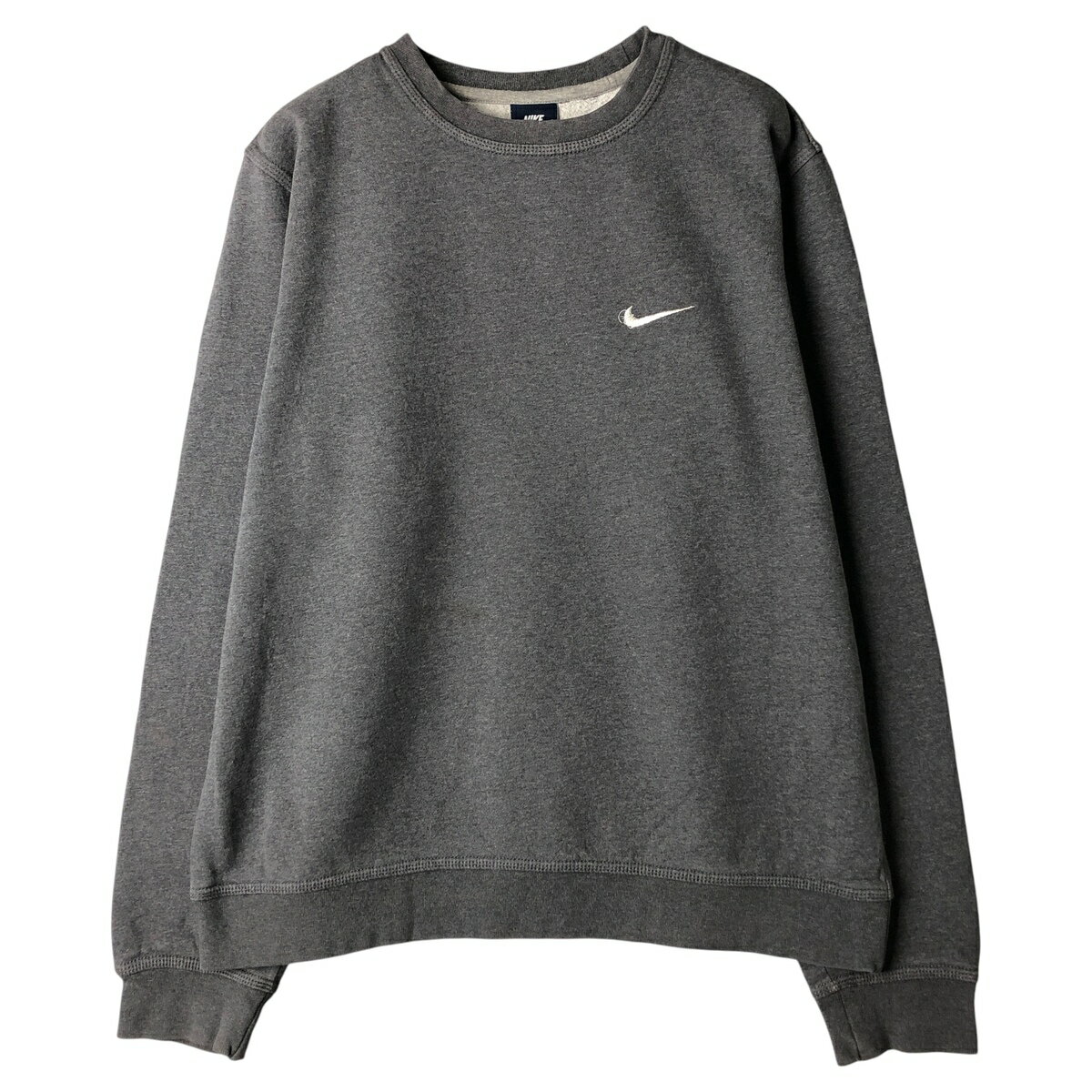 樂天商城 - 古着 ナイキ NIKE ワンポイントロゴスウェットシャツ トレーナー メンズL相当 /eaa609138 【中古】 【260201】 【NH-2508】 グレー系 春夏秋冬