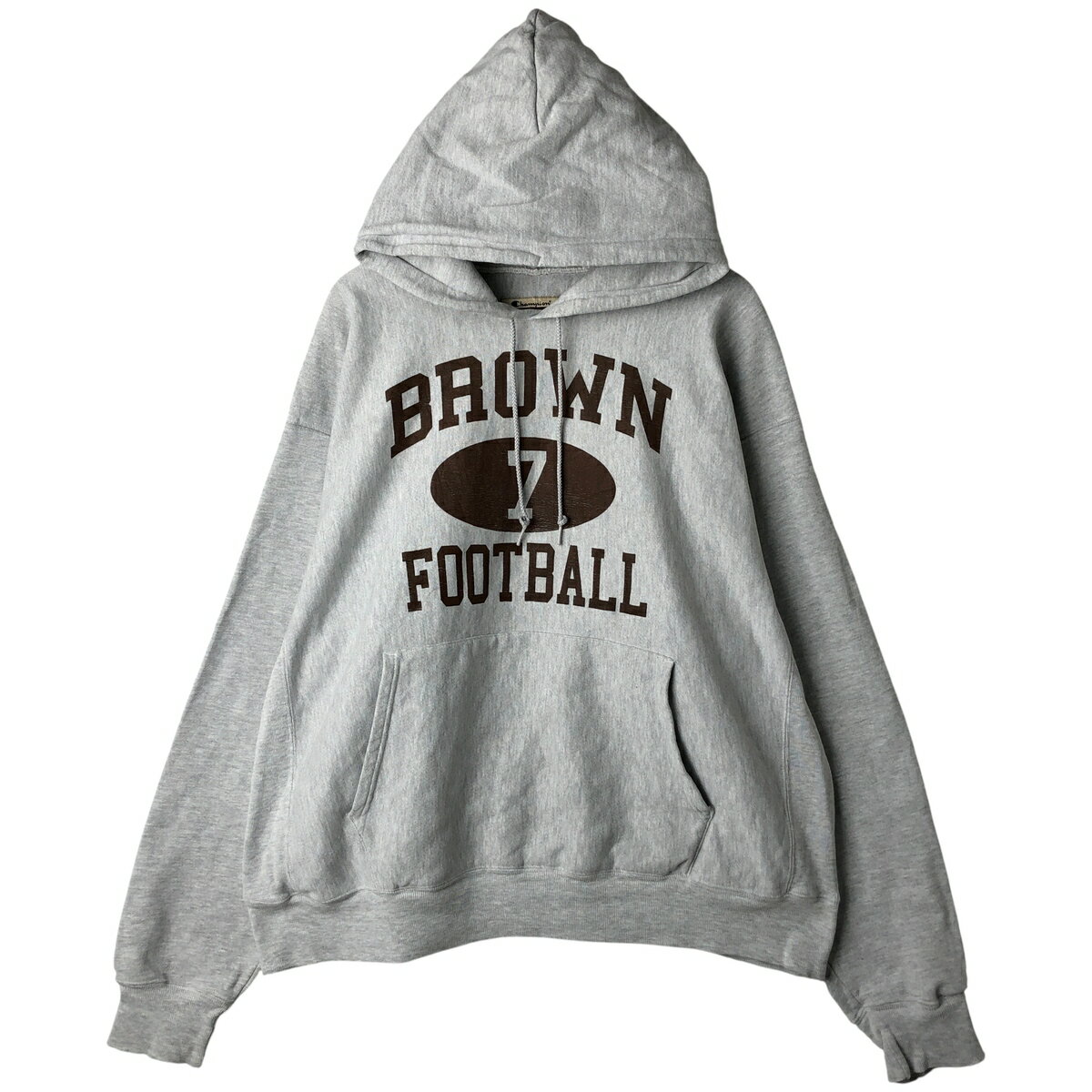 古着 ビッグサイズ 00'S チャンピオン Champion PREMIUM REVERSE WEAVE プレミアムリバースウィーブ BROWN ブラウン大学 カレッジ スウェットプルオーバーパーカー メンズXXXL相当 /eaa609242 【中古】 【260123】