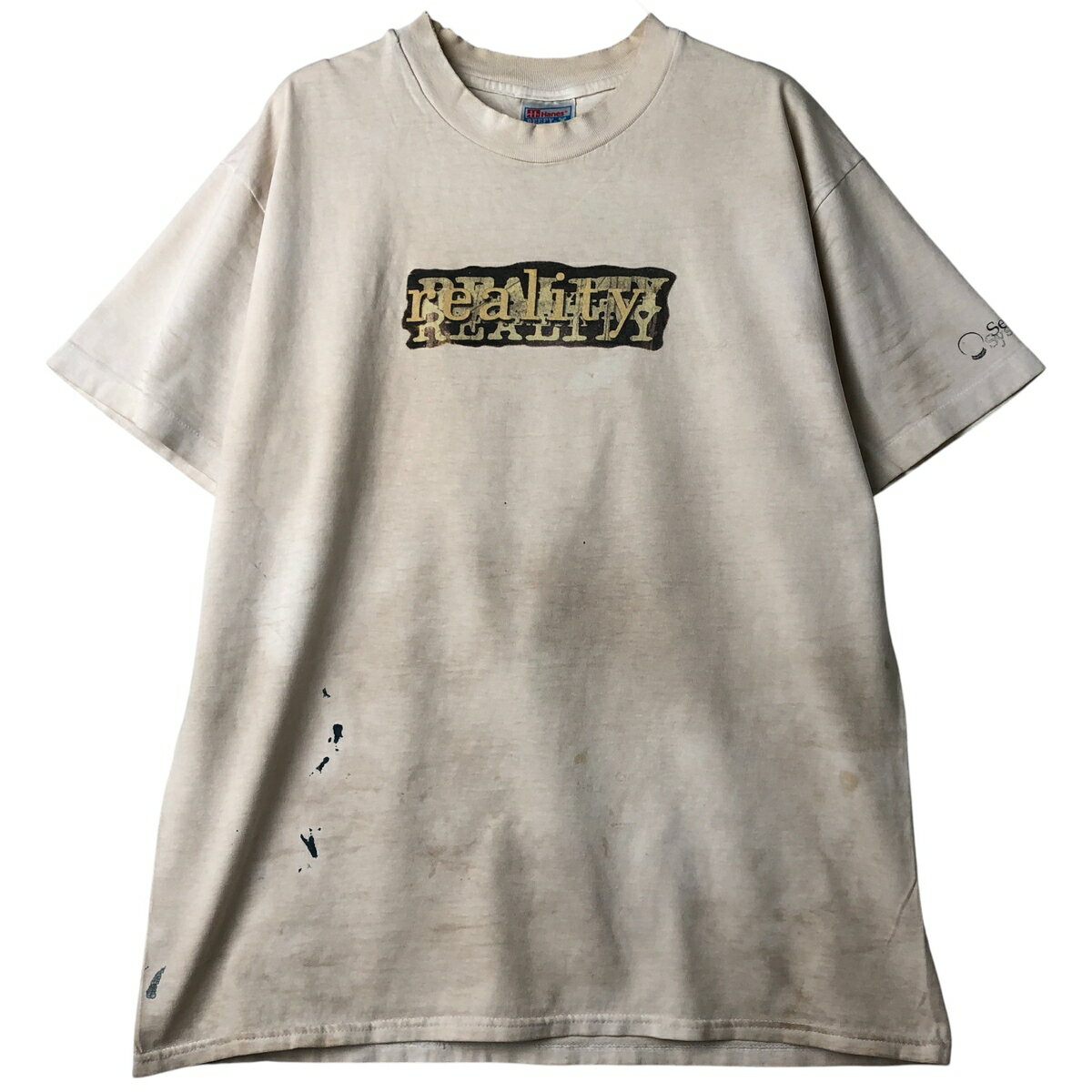 樂天商城 - 古着 90'S ヘインズ Hanes BEEFY-T プリントTシャツ USA製 メンズL相当 ヴィンテージ /eaa609308 【中古】 【260119】 【NH-2508】 ベージュ系 春夏秋