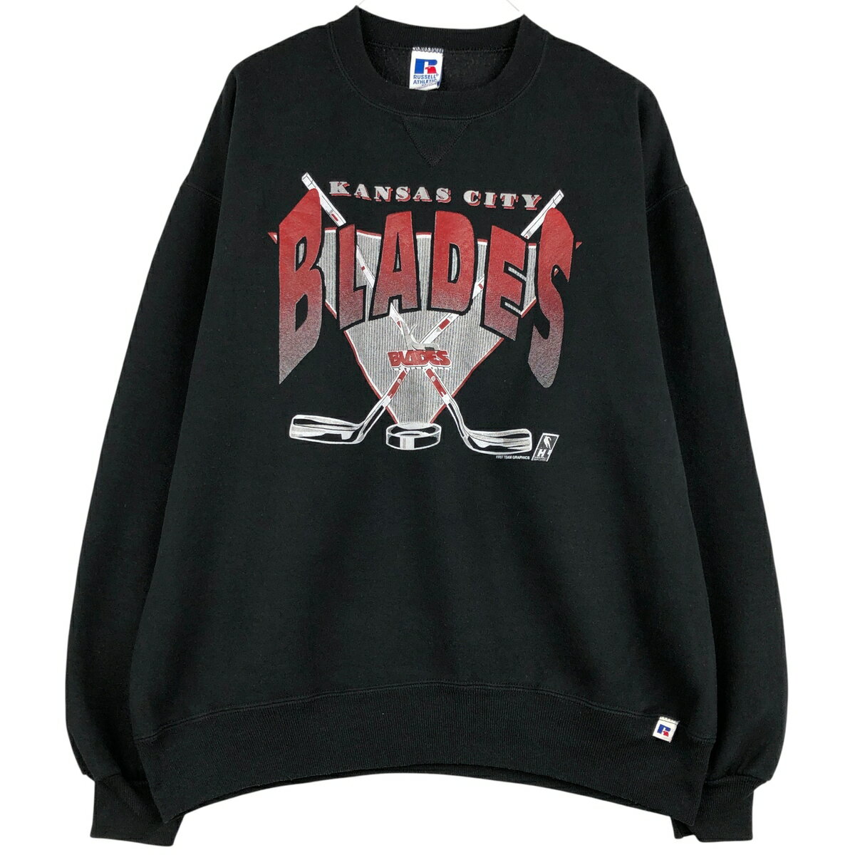 樂天商城 - 古着 90'S ラッセル Russell ATHLETIC カレッジスウェットシャツ トレーナー USA製 メンズXL相当 ヴィンテージ /eaa609325 【中古】 【260123】 【NH-2508】 ブラック系 春夏秋冬