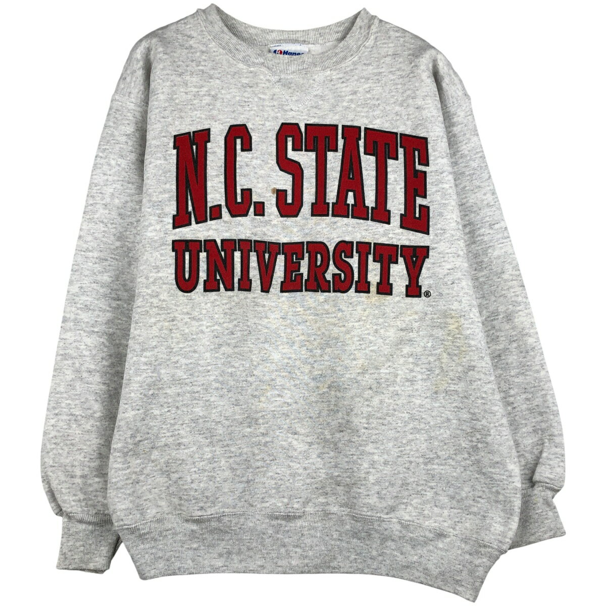 古着 90'S ヘインズ Hanes HEAVYWEIGHT NORTH CAROLINA ノースカロライナ大学 カレッジスウェットシャツ トレーナー USA製 メンズL相当 ヴィンテージ /eaa609329 【中古】 【260123】 【NH-2508】