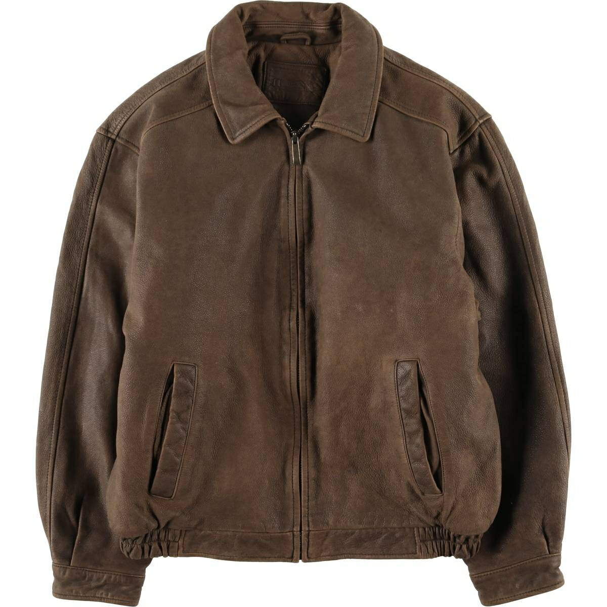 00s クロフトアンドバロー スエード ボンバージャケット XL 茶 7926 eaa609491_01.jpg