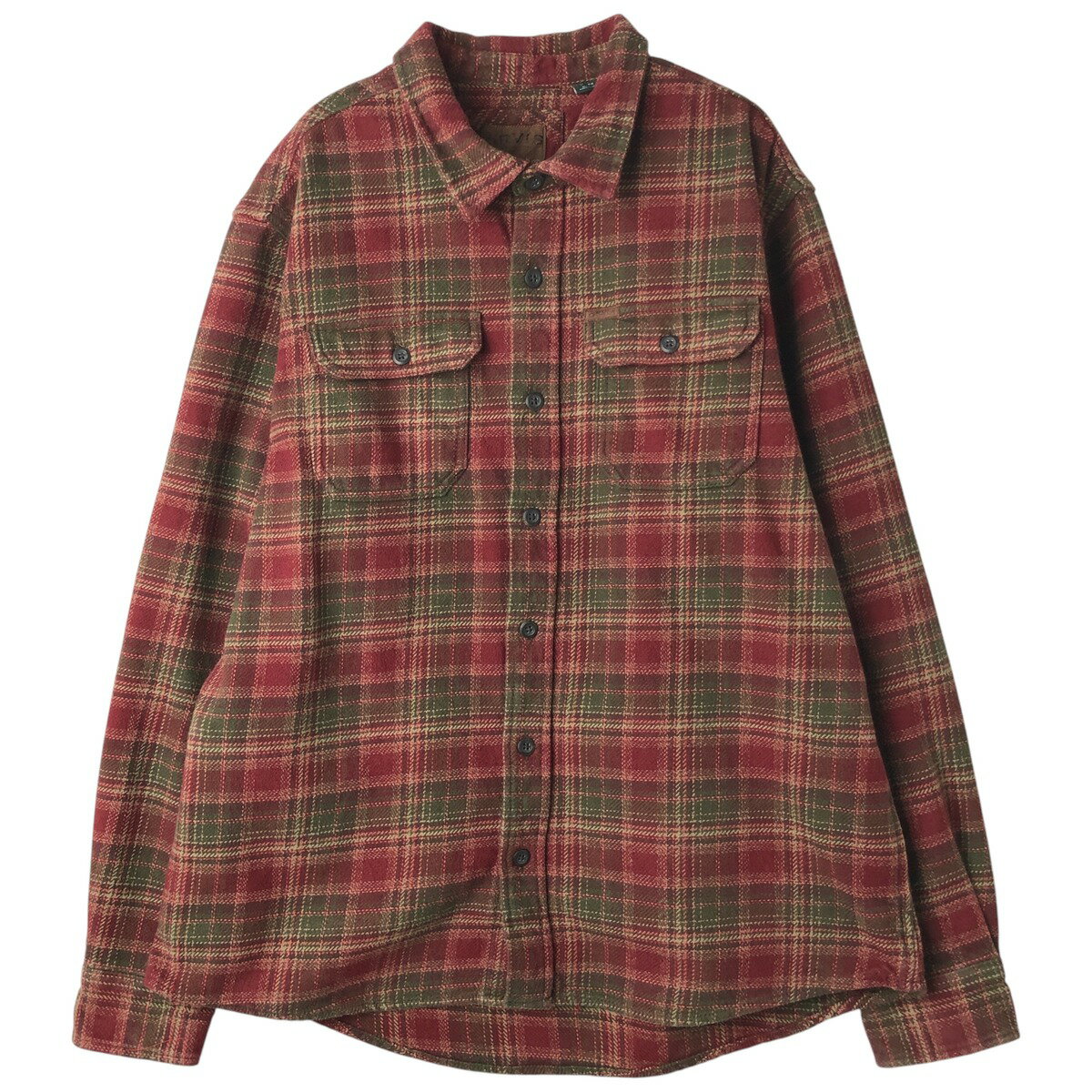 Rakuten - 古着 オービス ORVIS 長袖 ヘビーネルチェックシャツ メンズXL相当 /eaa609541 【中古】 【260125】 【NH-2508】 レッド系 春夏秋冬