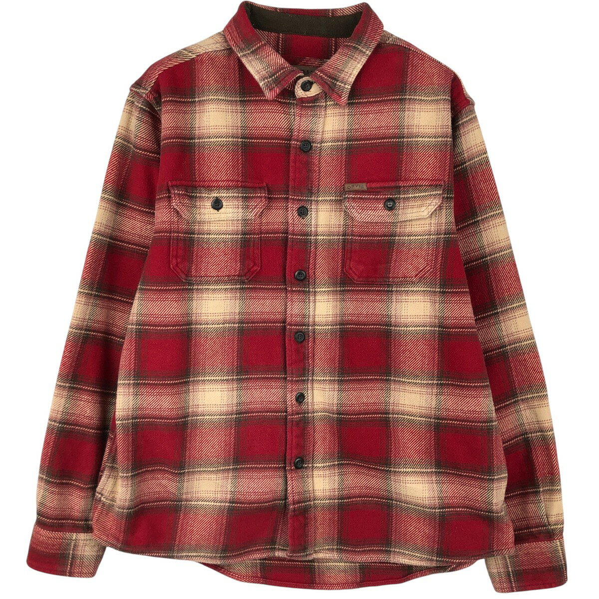 Rakuten - 古着 オービス ORVIS オンブレチェック 長袖 ヘビーネルチェックシャツ メンズL相当 /eaa609545 【中古】 【260120】 【NH-2508】 レッド系 春夏秋冬