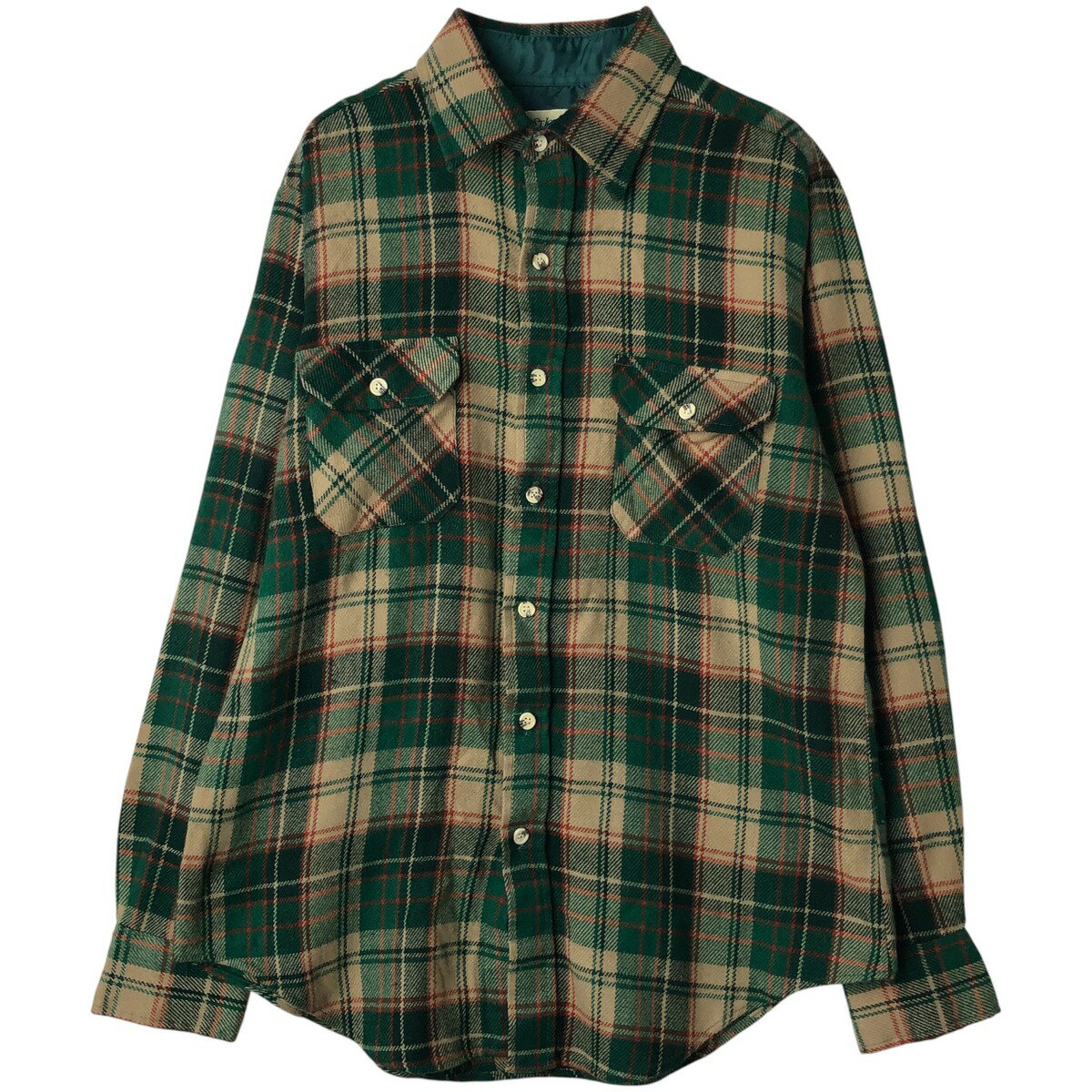古着 90'S セントジョンズベイ ST. JHON'S BAY 長袖 ライトネルチェックシャツ メンズM相当 ヴィンテージ /eaa609659 【中古】 【26012..