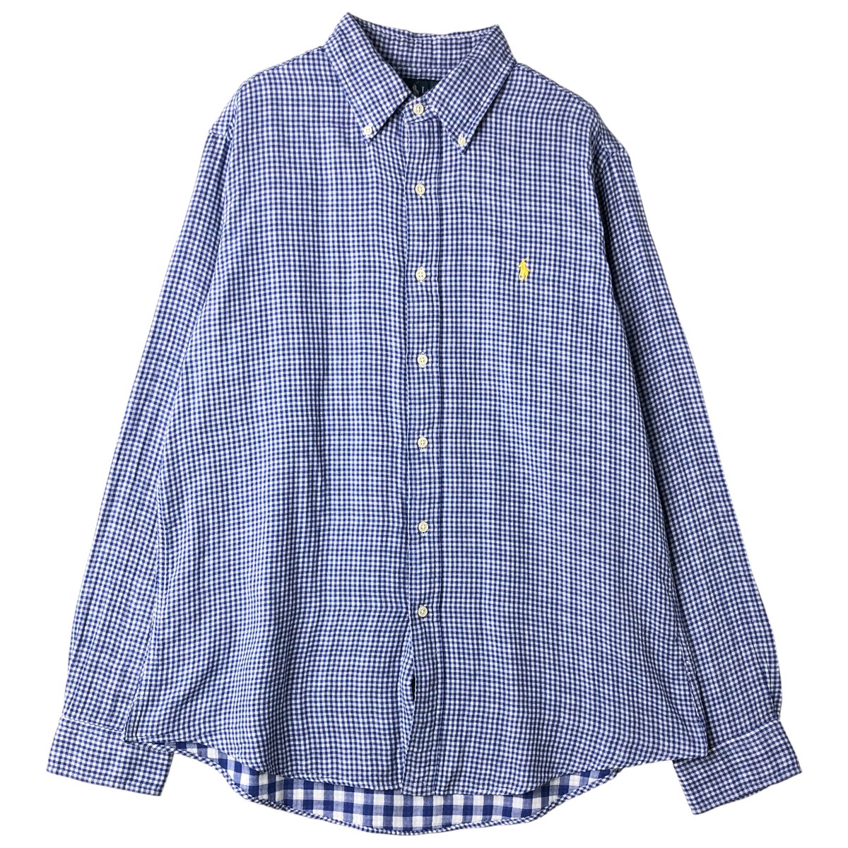 Rakuten - 古着 ラルフローレン Ralph Lauren CUSTOM FIT ギンガムチェック 長袖 ボタンダウンチェックシャツ メンズL相当 /eaa609670 【中古】 【260124】 【NH-2508】 ホワイト系 春夏秋冬
