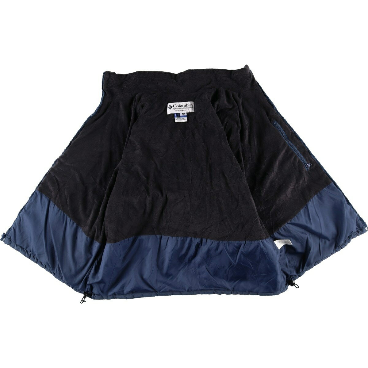 古着 90~00'S コロンビア Columbia INTERCHANGE 中綿ジャケット パファージャケット メンズXL相当 ヴィンテージ /eaa609751 【中古】 【260118】 ネイビー系 春秋冬 3