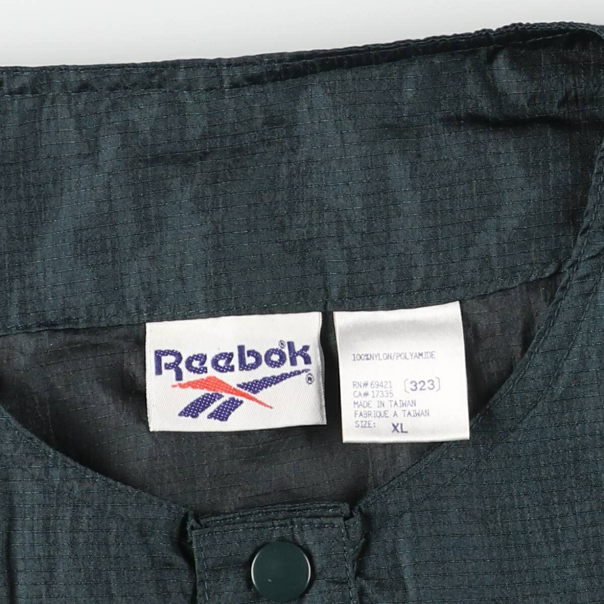 古着 90'S リーボック Reebok リップストップ ヘンリーネック ナイロンプルオーバー メンズXL相当 ヴィンテージ /eaa609876 【中古】 【260124】