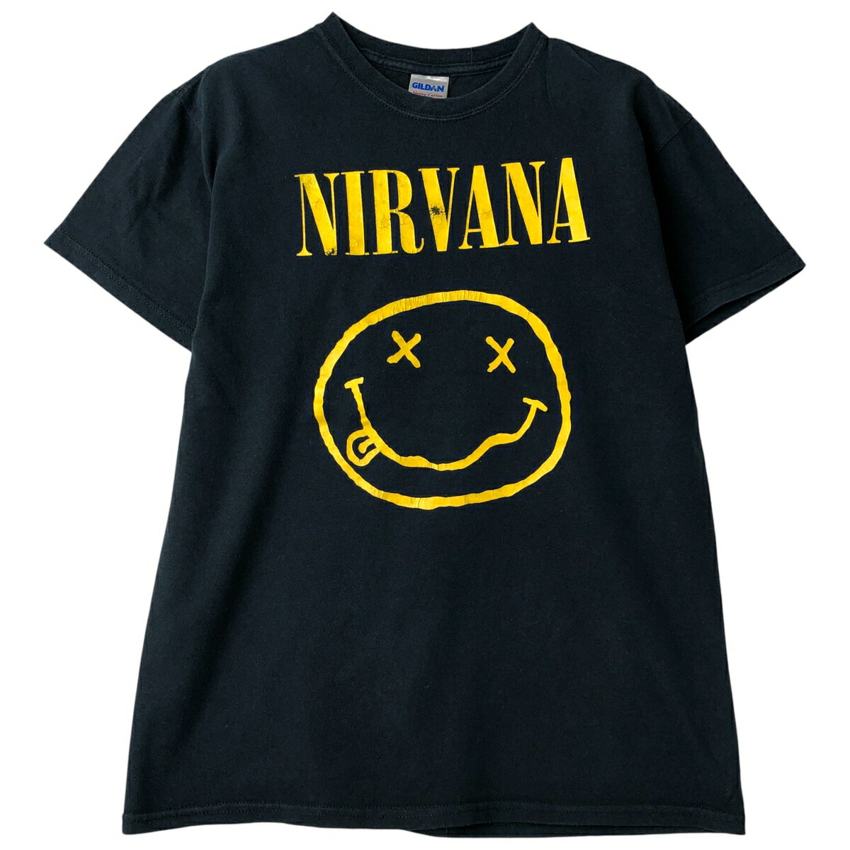 樂天商城 - 古着 ギルダン GILDAN NIRVANA ニルヴァーナ バンドTシャツ バンT メンズM相当 /eaa609995 【中古】 【260121】 【NH-2508】 ブラック系 春夏秋