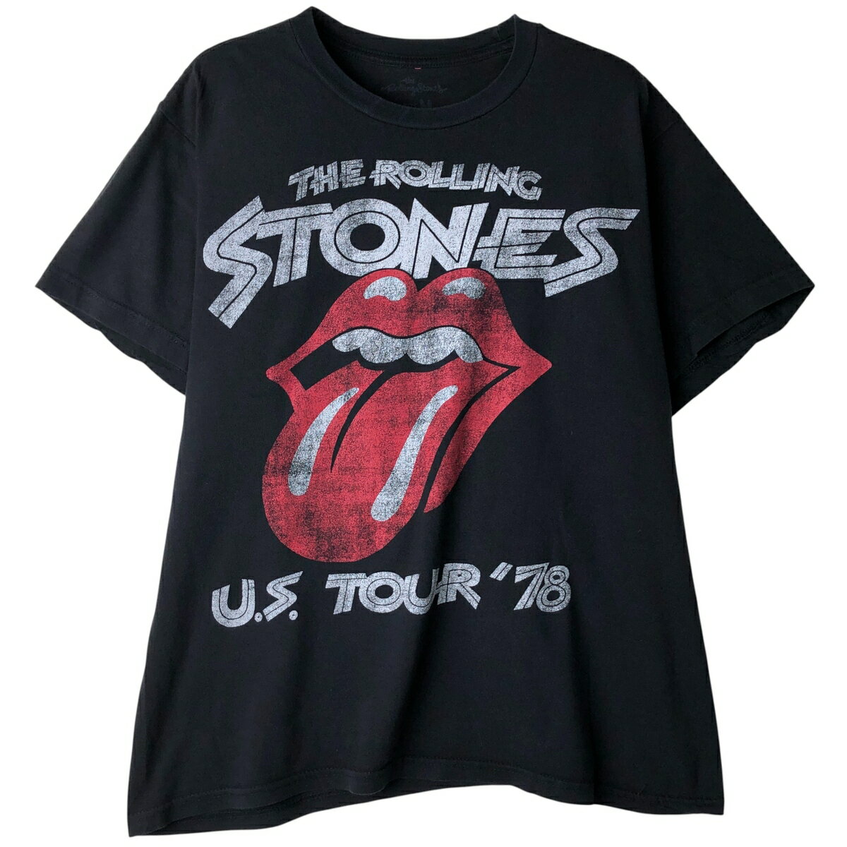 樂天商城 - 古着 The Rolling Stones ローリングストーンズ バンドTシャツ バンT メンズM相当 /eaa610012 【中古】 【260211】 ブラック系 春夏秋