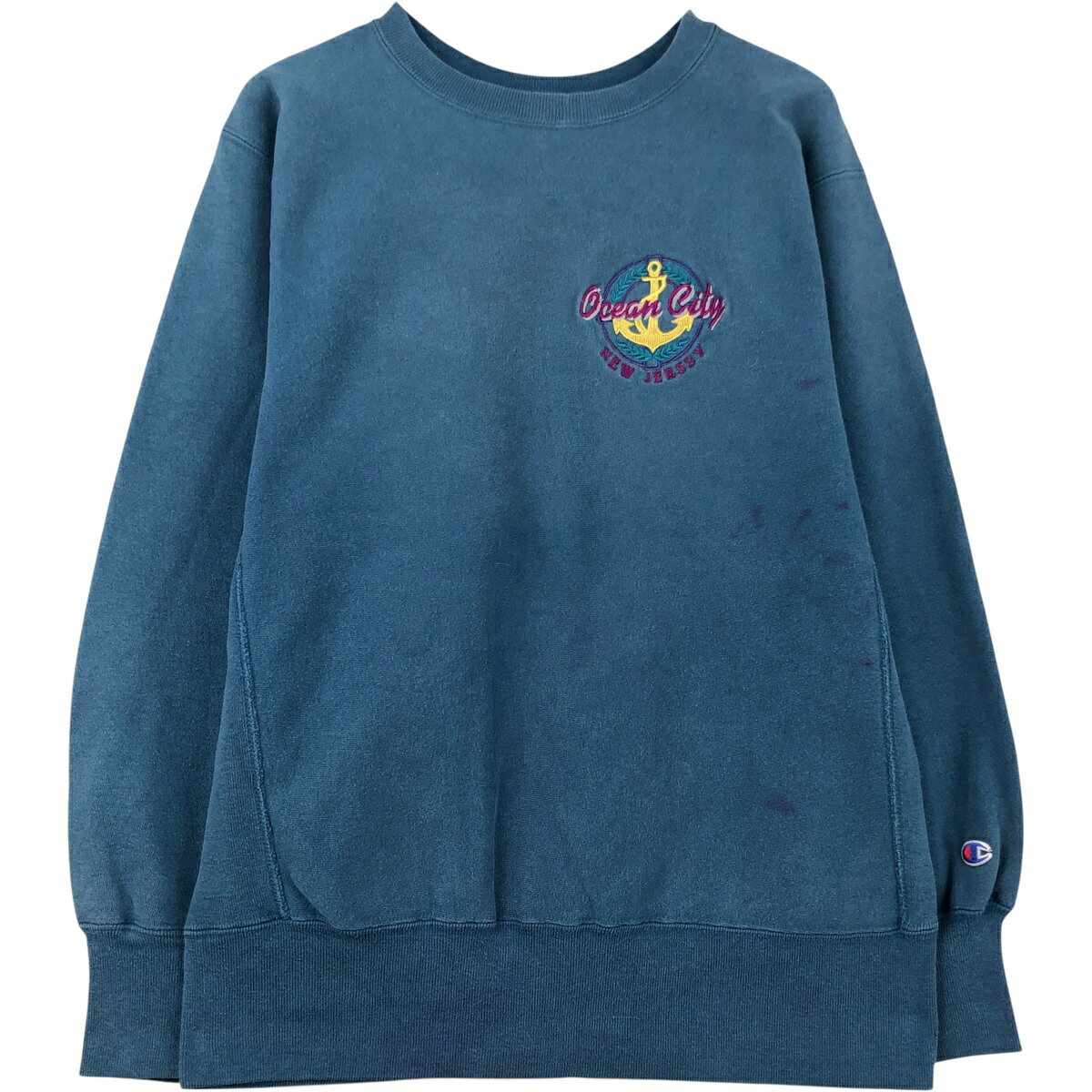 古着 90'S チャンピオン Champion REVERSE WEAVE リバースウィーブ 刺繍タグ スウェットシャツ トレーナー USA製 メンズL相当 ヴィンテージ /eaa610070 【中古】 【260220】