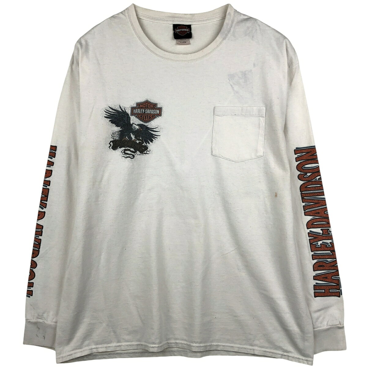 楽天市場】ハーレーダビッドソン ロンt（カラーホワイト）（Tシャツ