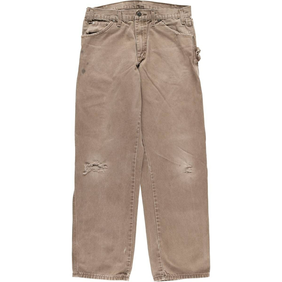 商品詳細 ブランド・Dickies・ディッキーズ・ 特徴・ジッパーフライ・ワイドパンツ・スパナポケット・ハンマーループ・ モデル/形状・ダックペインターパンツ・ 素材・コットン:100%・ 色・ブラウン系 茶色・ 柄・無地・ロゴパッチ・ 生産国・メキシコ製・ 年代 サイズ・表記サイズ:W32 L32・ウエスト:83cm・股上:29.5cm・股下:80.5cm・もも周り:68cm・裾周り:43cm・ コンディション・C・ カテゴリ・メンズ・ボトムス・ロングパンツ・ワーク・ペインターパンツ・ 商品番号・eaa610186・ 取扱店・ネットショップ・ スタッフコメントDickies ダックペインターパンツ / 商品番号 eaa610186 USEDワークアイテムですので使用感などございますが、まだまだご愛用していただけます。 古着という事をご理解の上ご注文よろしくお願いします。 【状態追記】 ●前、両ポケット付近に糸ぬけ ●前、下腹部・両腿・右膝・両ポケット内側・両ポケット口・両ポケット内袋に汚れ ●後、右ポケット・両裾に擦れ ●後、右ヒップ・両腿・左ふくらはぎ・右裾に汚れ ●後、両裾に擦れ ※状態は当社独自の基準です。 着用感表記サイズウエスト股上股下もも周り裾周り メンズw32W32 L32(※着用感、表記サイズは目安です。)83cm29.5cm80.5cm68cm43cm ※測定値の若干の誤差はご了承下さい。サイズガイドはこちら ブランドDickiesディッキーズ 特徴ジッパーフライ / ワイドパンツ / スパナポケット / ハンマーループ モデル/形状ダックペインターパンツ 素材コットン:100% 色ブラウン系 茶色 柄無地 / ロゴパッチ 生産国メキシコ製 年代- カテゴリワーク・ペインターパンツ 商品番号eaa610186 取扱店ネットショップ 　　 ディッキーズの他の商品を見るワーク・ペインターパンツの他の商品を見る