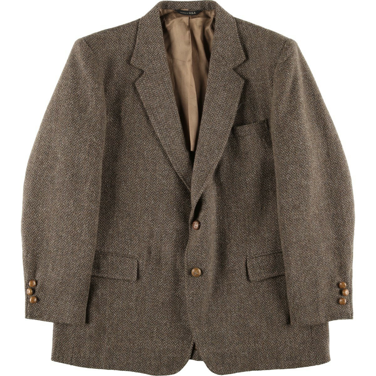 古着 90'S JOHN PEEL ヘリンボーン ツイードジャケット USA製 メンズM相当 ヴィンテージ /eaa610219 【中古】 【260213】