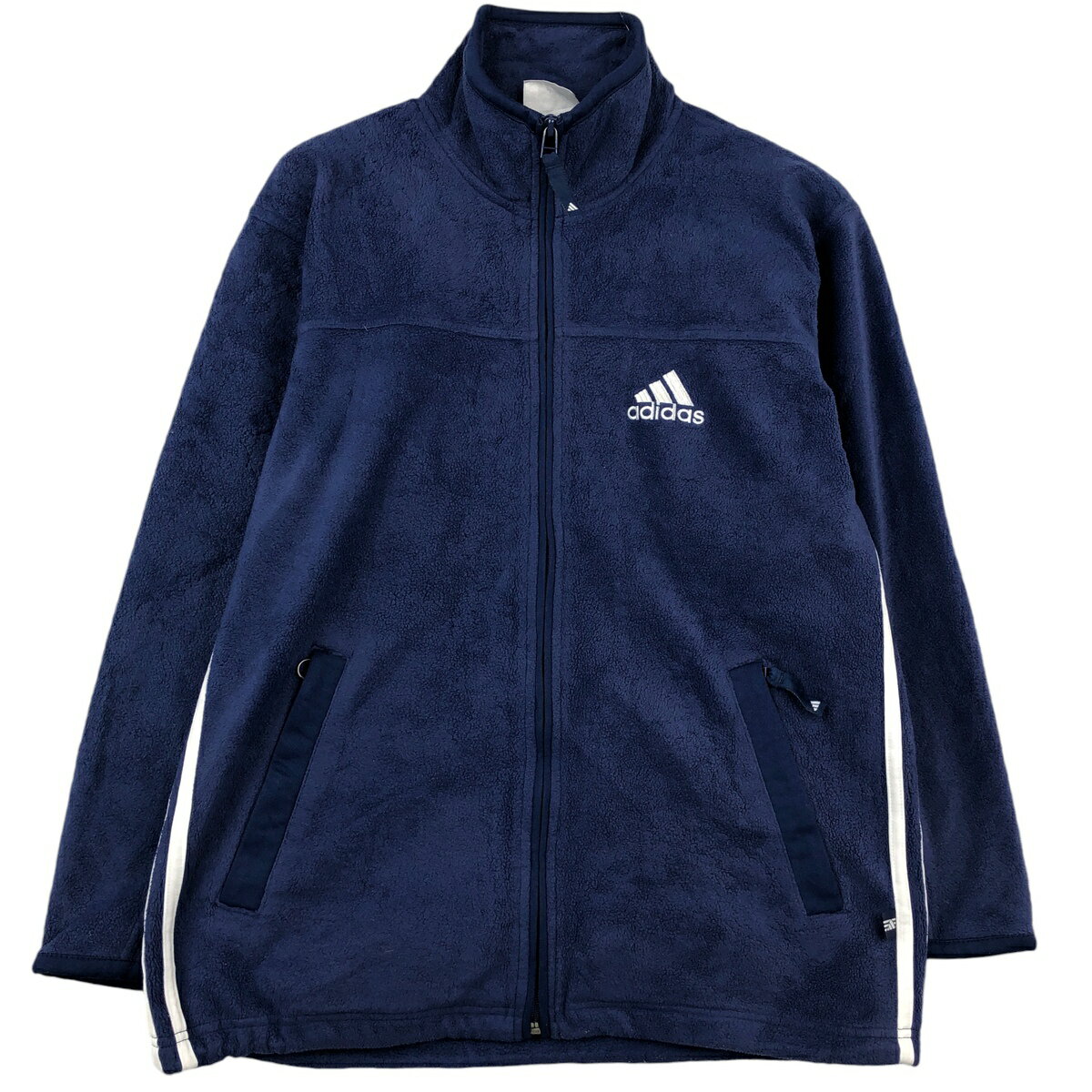 Rakuten - 古着 90'S アディダス adidas フリースジャケット メンズL相当 ヴィンテージ /eaa610235 【中古】 【260216】 ブルー系 春秋冬