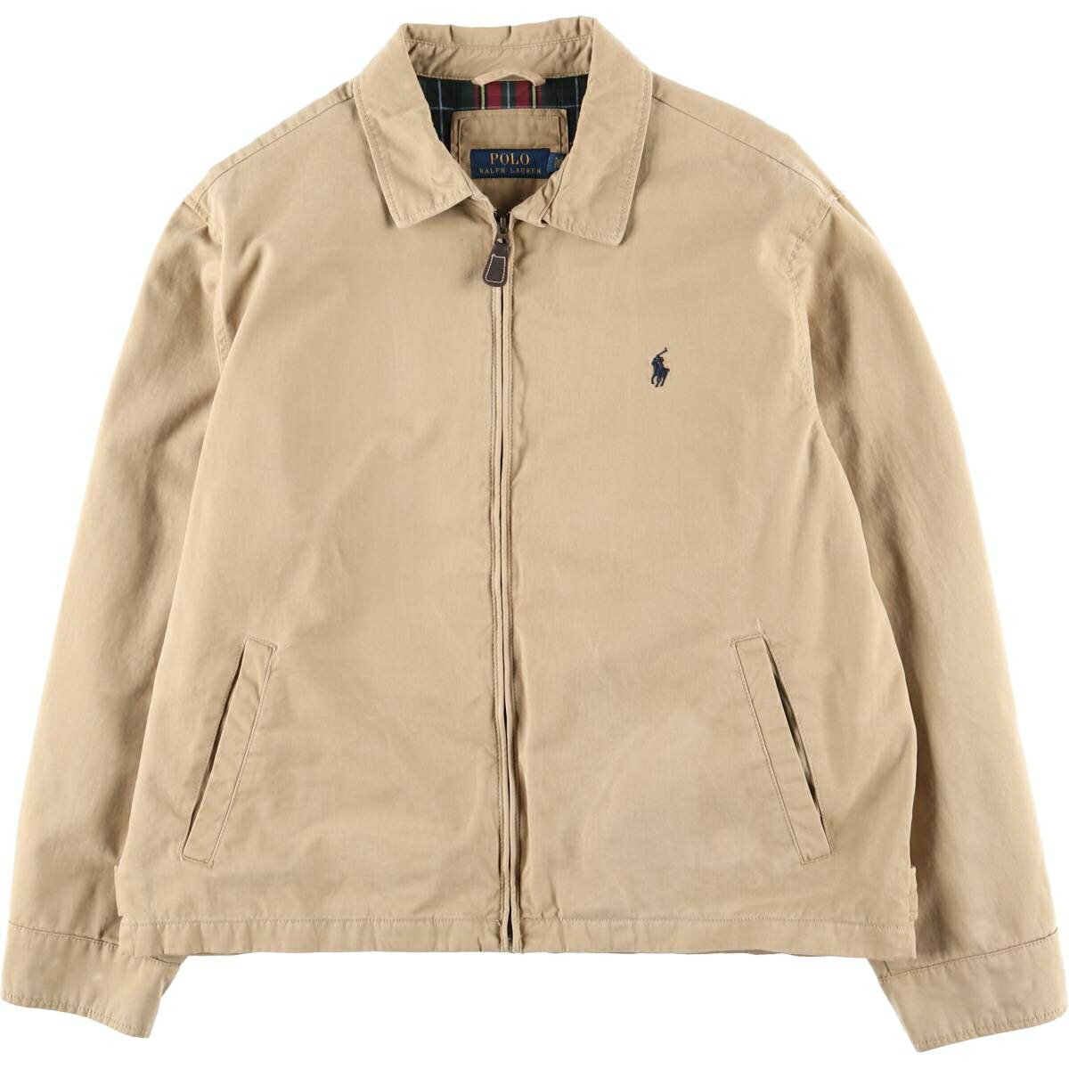 樂天商城 - 古着 ラルフローレン Ralph Lauren POLO RALPH LAUREN スイングトップ スポーツジャケット メンズXL相当 /eaa610342 【中古】 【260213】 ベージュ系 春秋冬