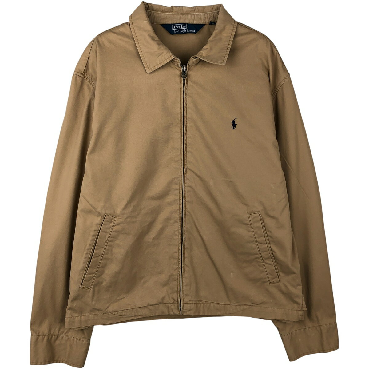 Rakuten - 古着 ラルフローレン Ralph Lauren POLO by Ralph Lauren スイングトップ スポーツジャケット メンズXL相当 /eaa610347 【中古】 【260213】 ベージュ系 春秋冬