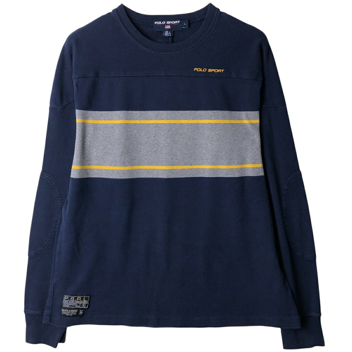 Rakuten - 古着 90'S ラルフローレン Ralph Lauren POLO SPORT ポロスポーツ ロングTシャツ ロンT メンズL相当 ヴィンテージ /eaa610370 【中古】 【260220】 ネイビー系 春夏秋