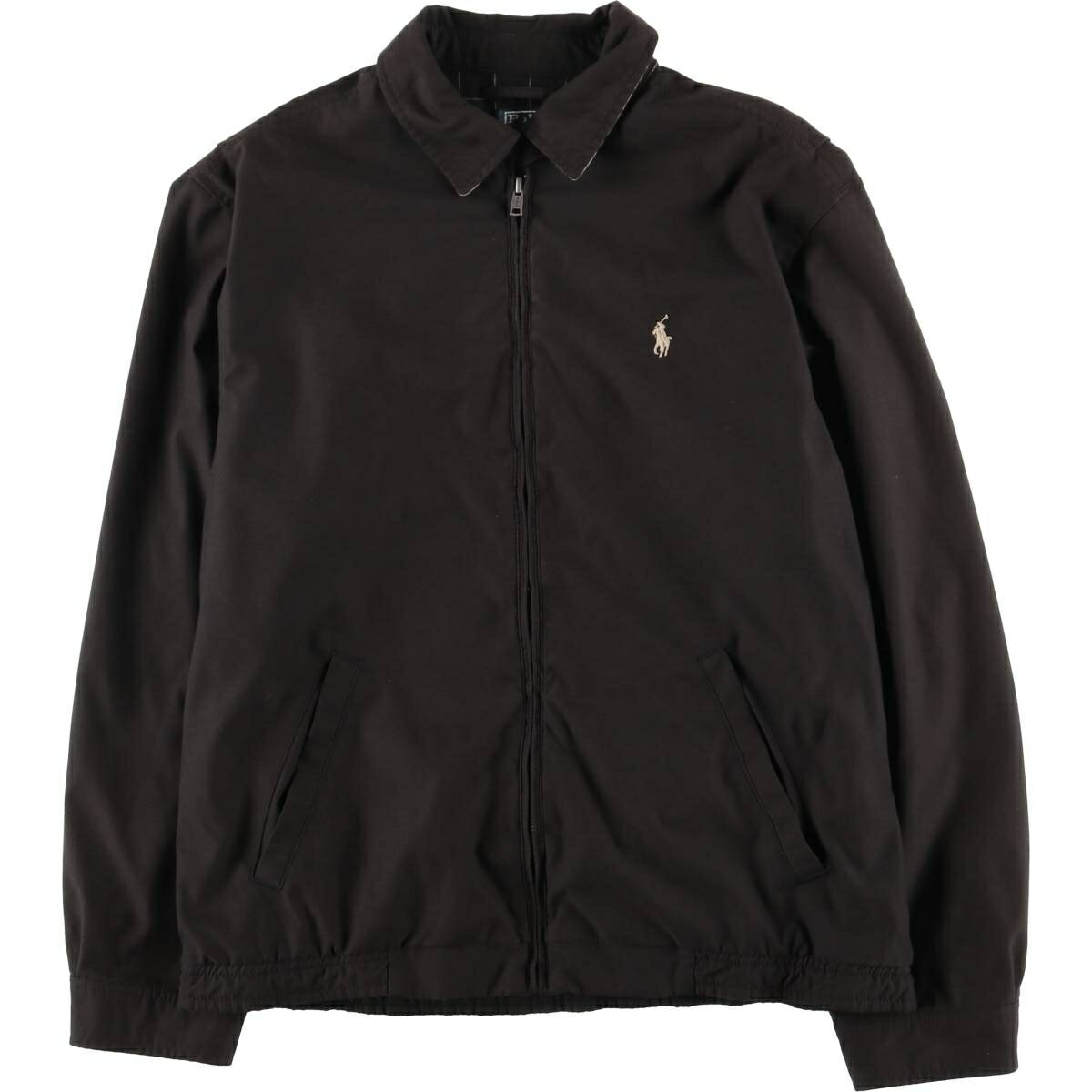 古着 ラルフローレン Ralph Lauren POLO by Ralph Lauren スイングトップ スポーツジャケット メンズM相当 /eaa610419 【中古】 【260213】 ブラック系 春秋冬(4.0)