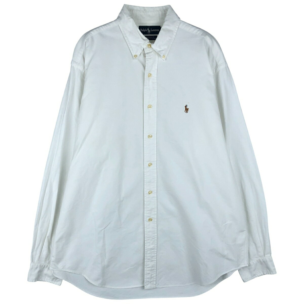 Rakuten - 古着 ラルフローレン Ralph Lauren YARMOUTH 長袖 ボタンダウンシャツ メンズL相当 /eaa610558 【中古】 【260209】 ホワイト系 春夏秋冬