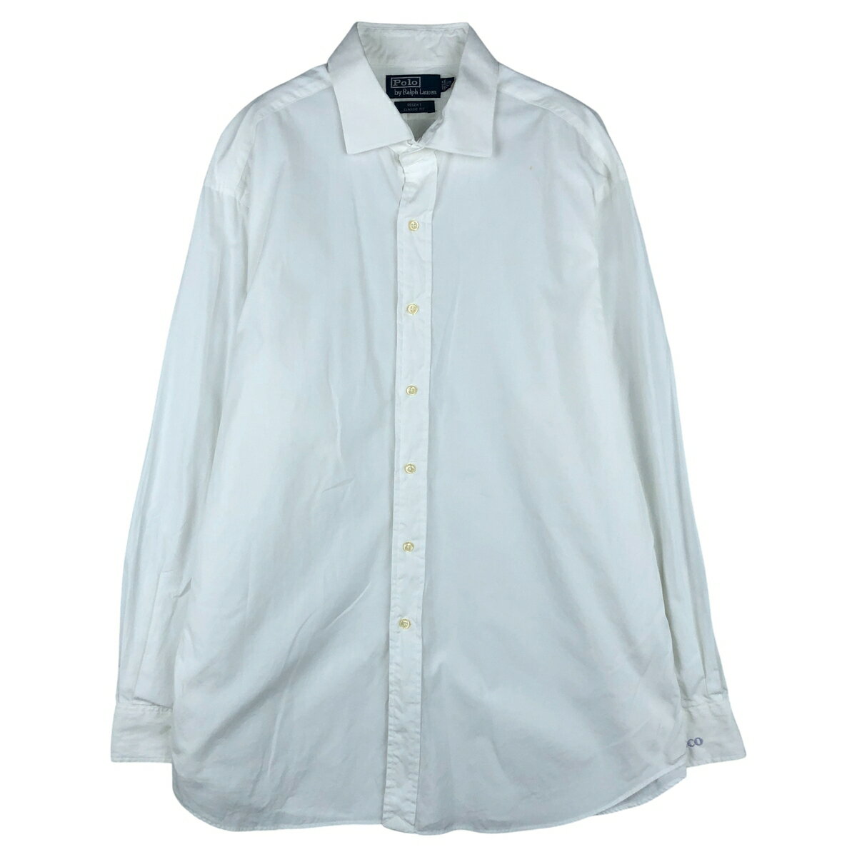 樂天商城 - 古着 ラルフローレン Ralph Lauren POLO by Ralph Lauren REGEND CLASSIC FIT 長袖 コットンシャツ メンズXL相当 /eaa610562 【中古】 【260209】 ホワイト系 春夏秋冬