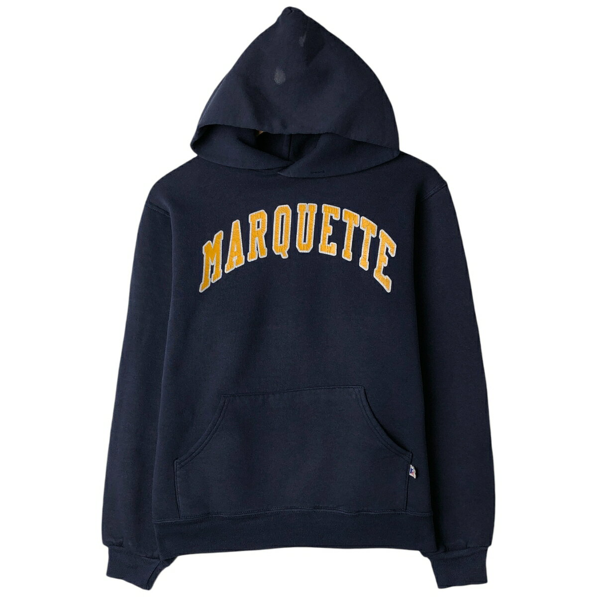 Rakuten - 古着 90'S ラッセル Russell ATHLETIC カレッジ スウェットプルオーバーパーカー USA製 メンズS相当 ヴィンテージ /eaa610596 【中古】 【260219】 ネイビー系 春夏秋冬