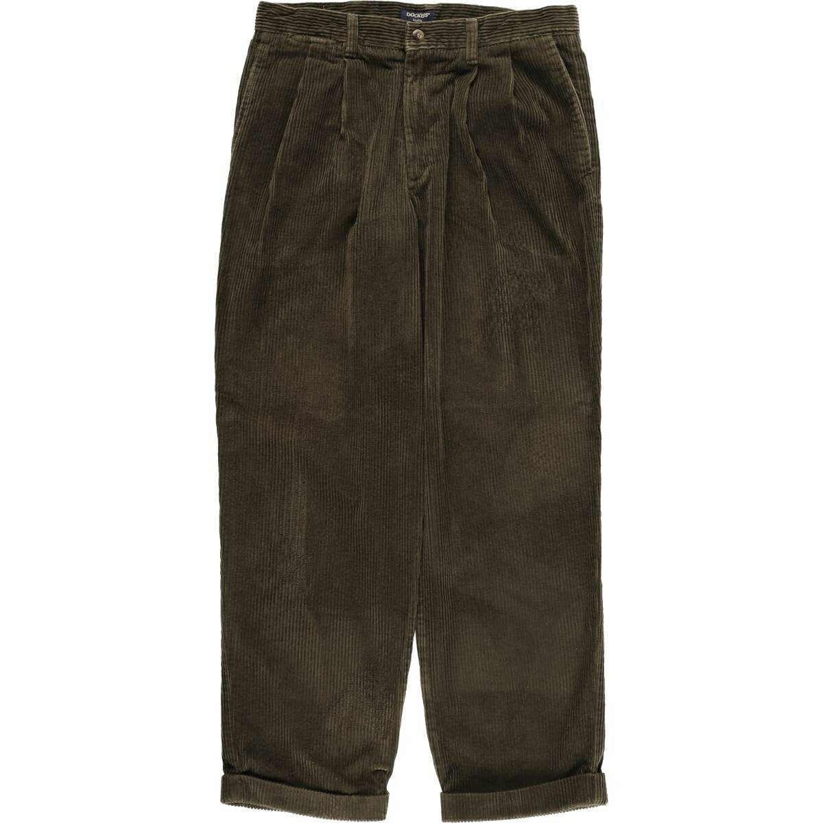 古着 90'S ドッカーズ DOCKERS ツータック コーデュロイパンツ メンズw32相当 ヴィンテージ /eaa610827 【中古】 【260208】