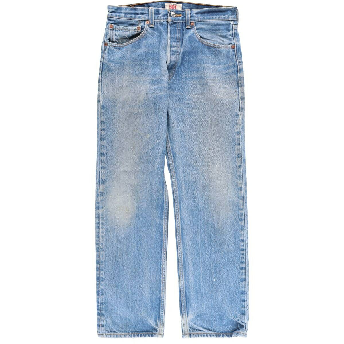 古着 リーバイス Levi's 501 STRAIGHT LEG BUTTON-FLY ストレートデニムパンツ メンズw30相当 /eaa610893 【中古】 【260209】 ブルー..