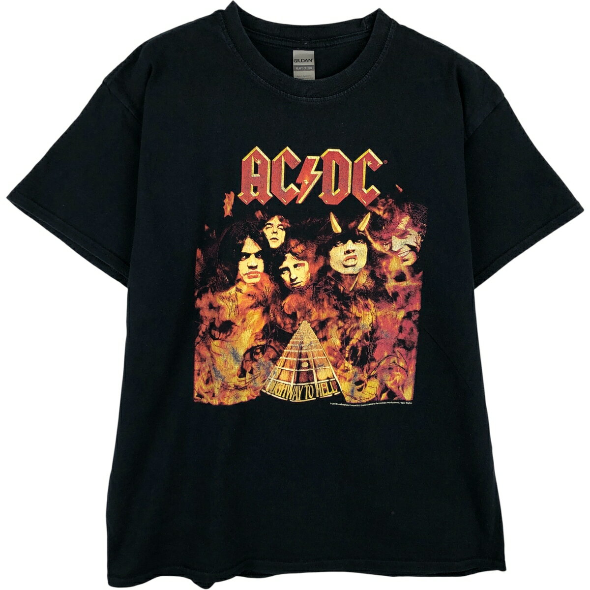 Rakuten - 古着 ギルダン GILDAN AC/DC エーシーディーシー バンドTシャツ バンT メンズL相当 /eaa610959 【中古】 【260224】 【SS2606_10】