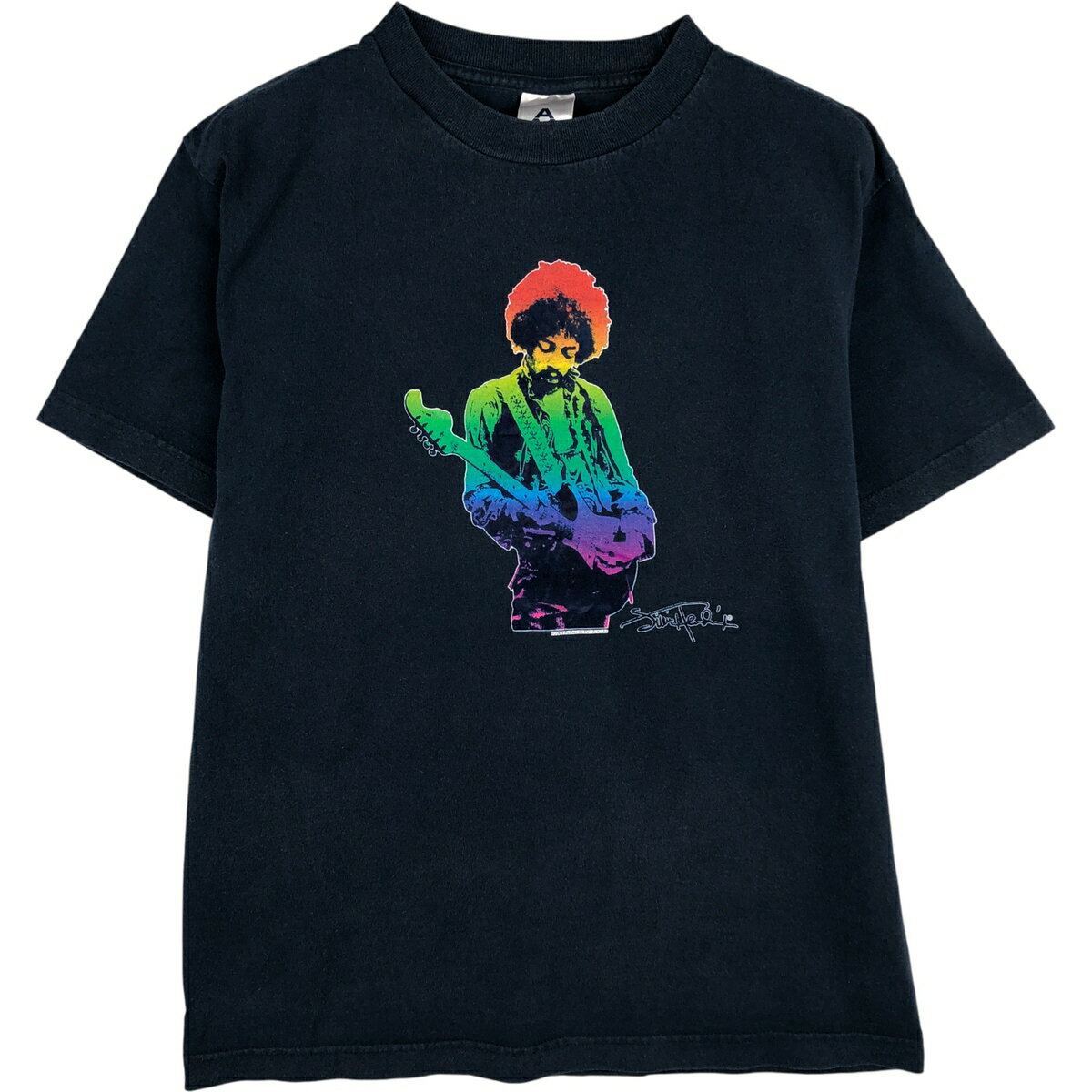 古着 ALSTYLE APPAREL and ACTIVE WEAR JIMI HENDRIX ジミヘンドリックス バンドTシャツ バンT メンズM相当 /eaa610986 【中古】 【260228】 ネイビー系 春夏秋