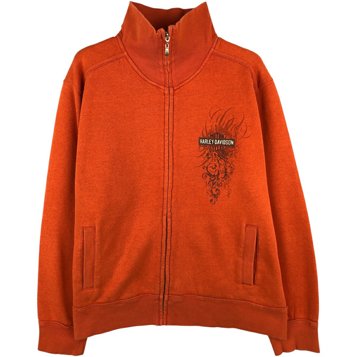 古着 ハーレーダビッドソン Harley-Davidson ハイネック フルジップスウェットシャツ トレーナー メンズXL相当 /eaa611275 【中古】 【260201】 【NH-2508】