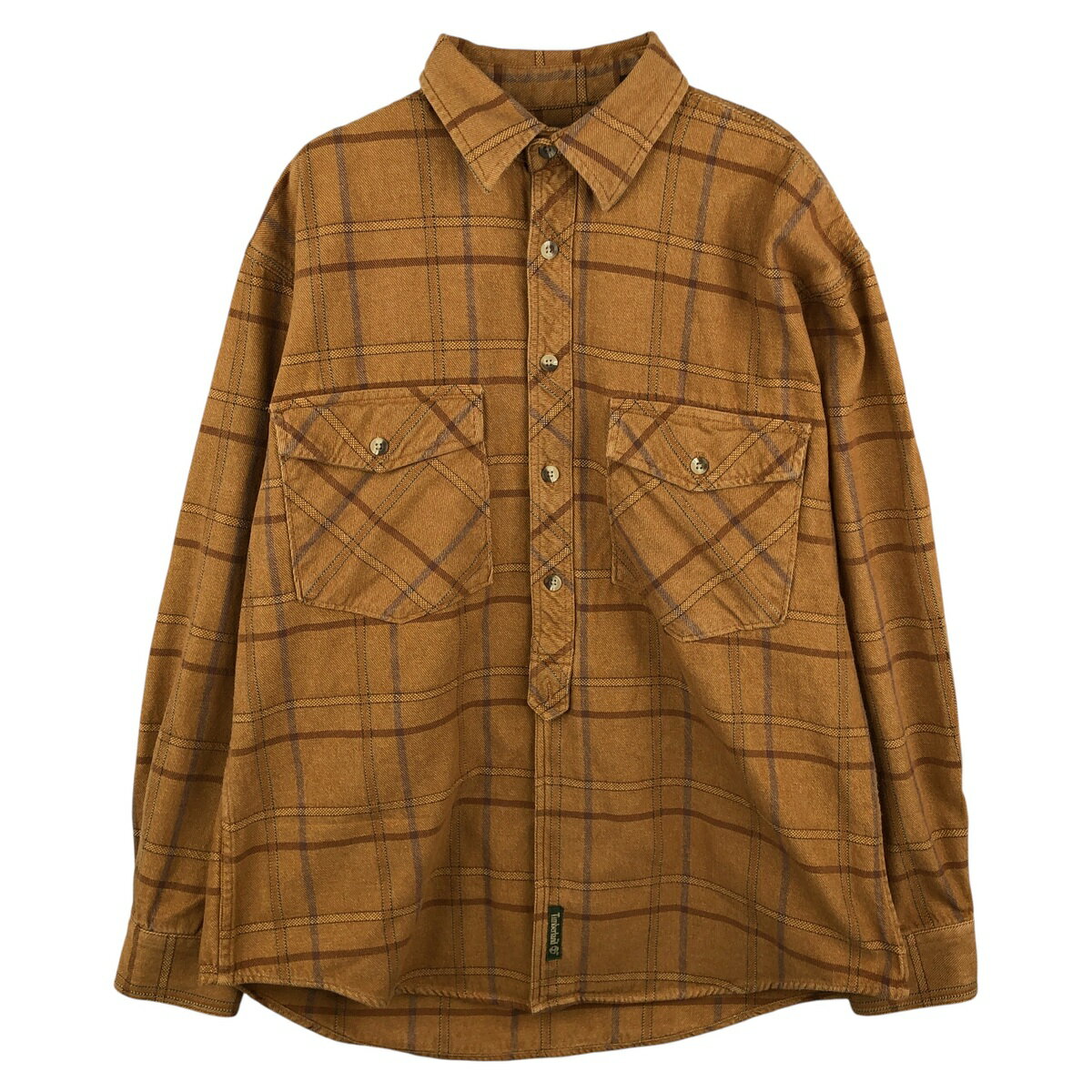 古着 90'S ティンバーランド Timberland 長袖 フランネルチェックシャツ メンズM相当 ヴィンテージ /eaa611371 【中古】 【260202】