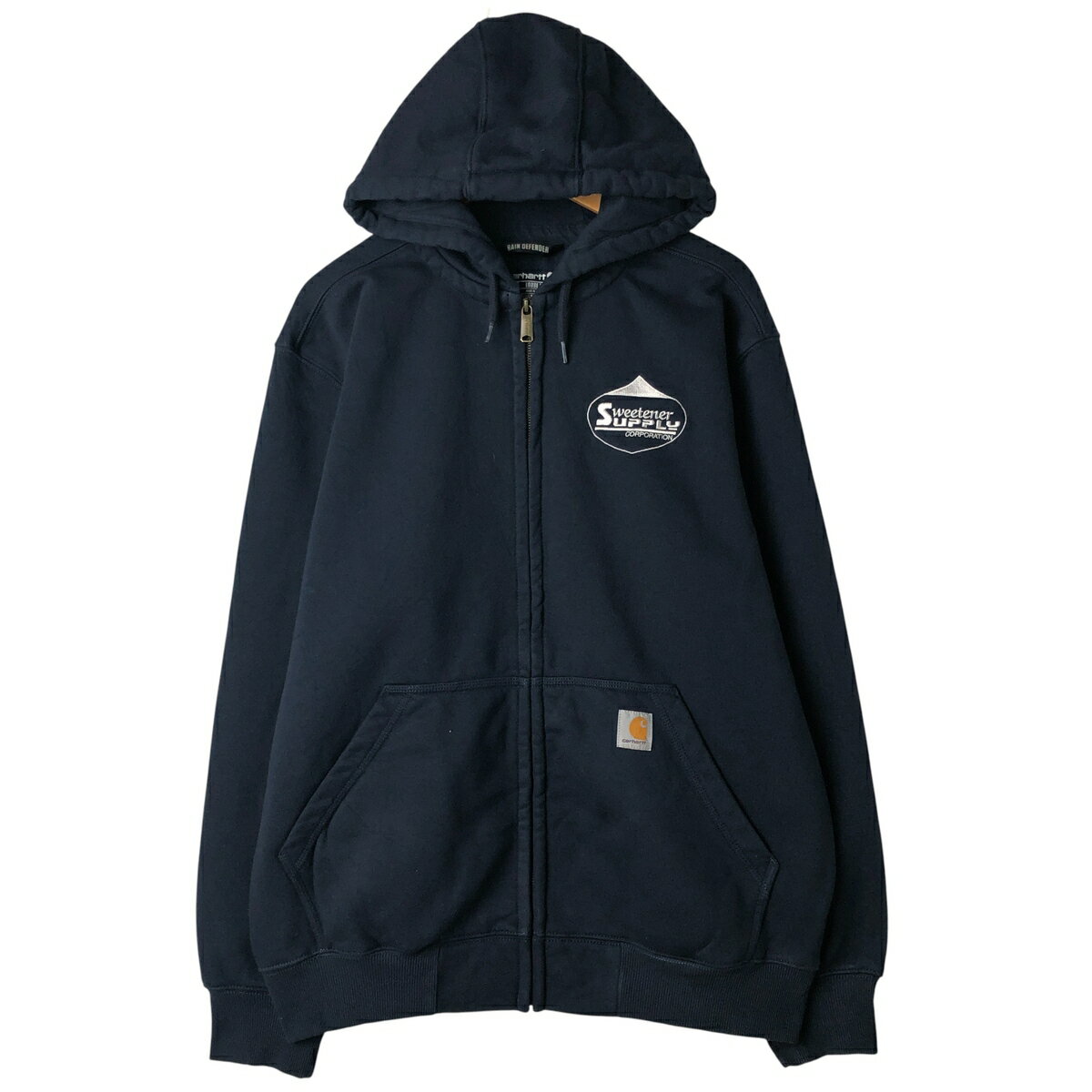 古着 カーハート Carhartt Loose Fit Sweetener Supply Corporation アドバタイジング スウェットフルジップパーカー メンズL相当 /eaa611486 【中古】 【260202】