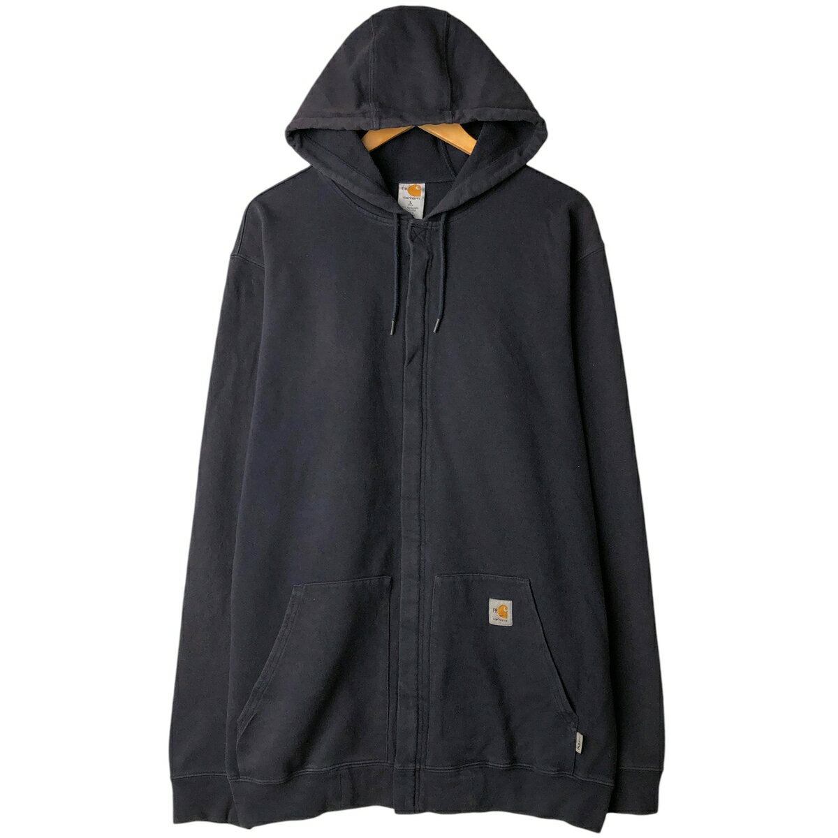 乐天商城 - 古着 カーハート Carhartt FRシリーズ スウェットフルジップパーカー メンズL相当 /eaa611495 【中古】 【260206】 ネイビー系 春夏秋冬